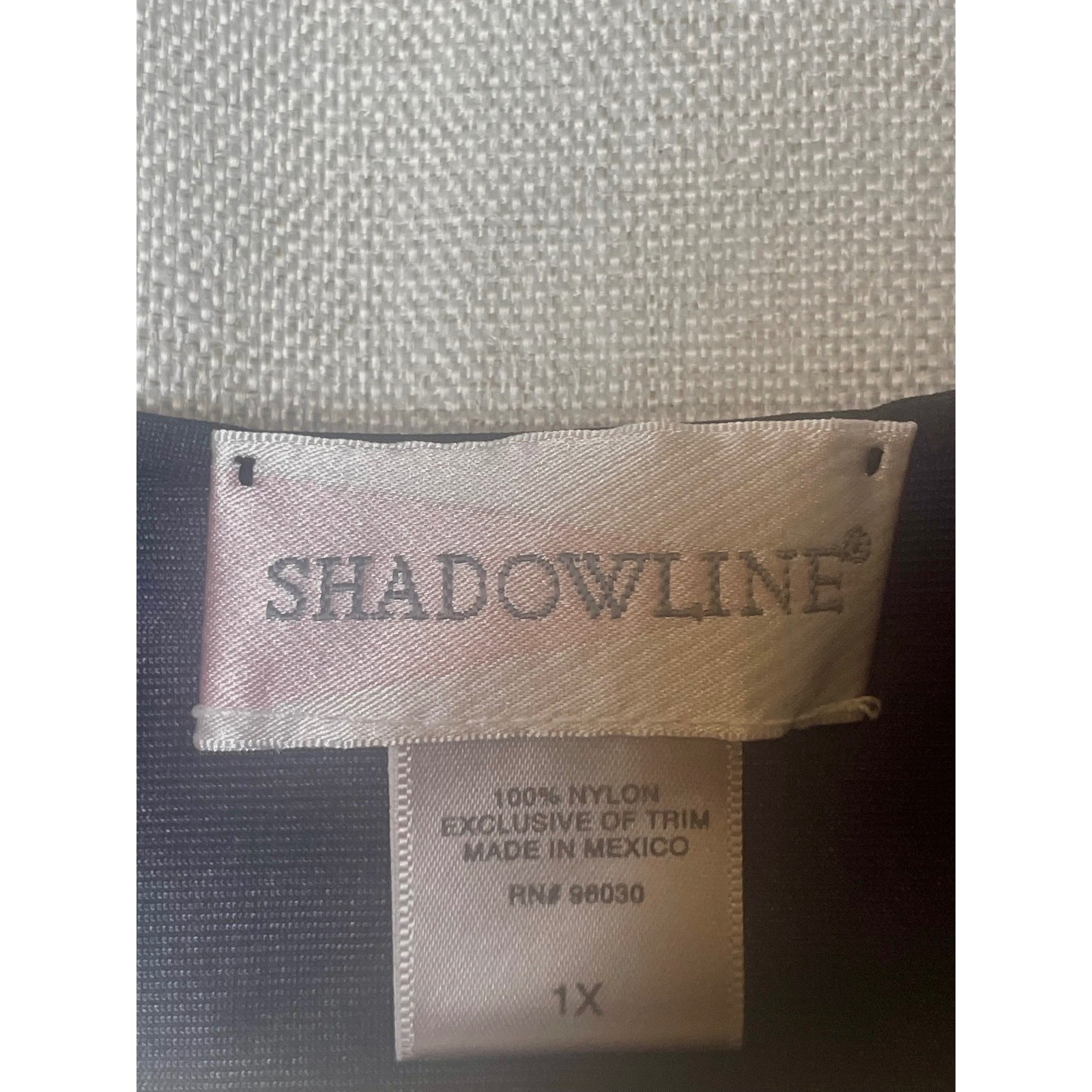 Vintage Shadowline 1X Black Lace Peignoir Duster Robe Maxi Romantic Boudoir
