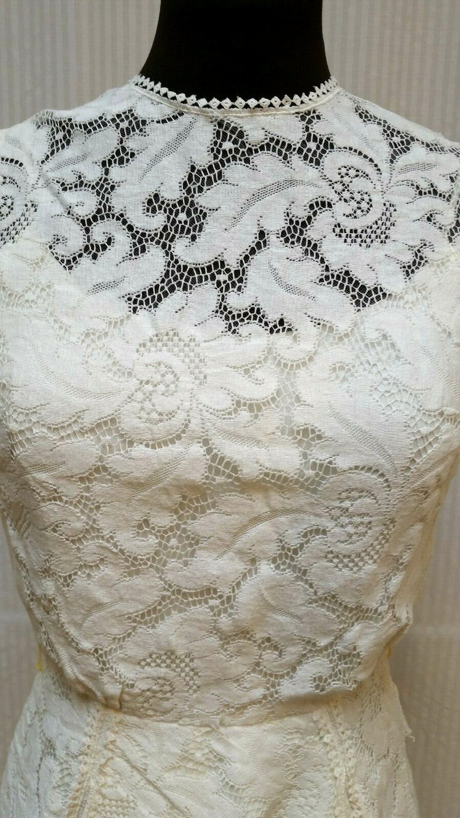 Vintage JUNIOR SOPHISTICATES ORIGINAL WHITE LACE DRESS – Size XXS