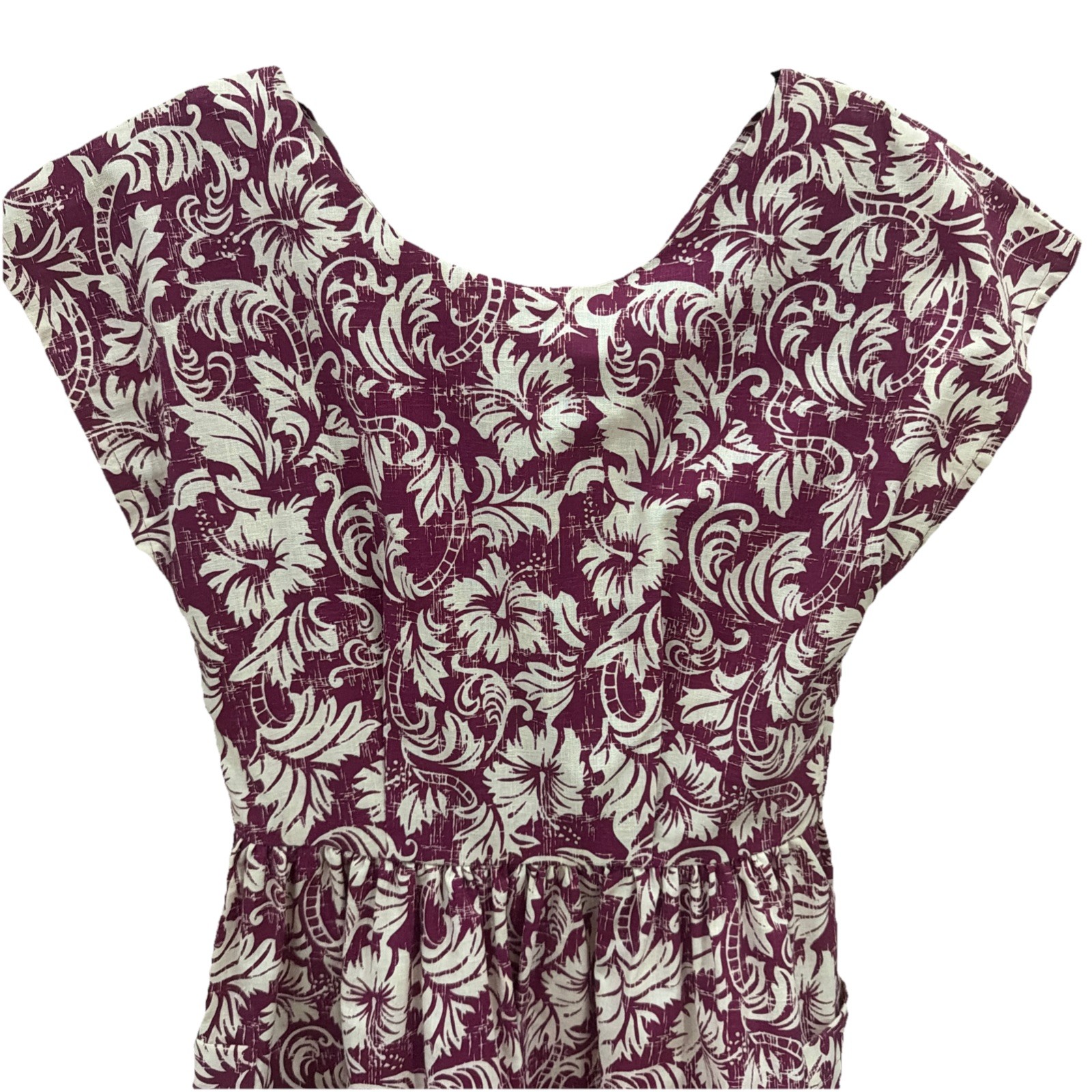 Vintage Allan James Hawaiian Heritage Dress 1252 Size 10 Cotton/Polyester Dress