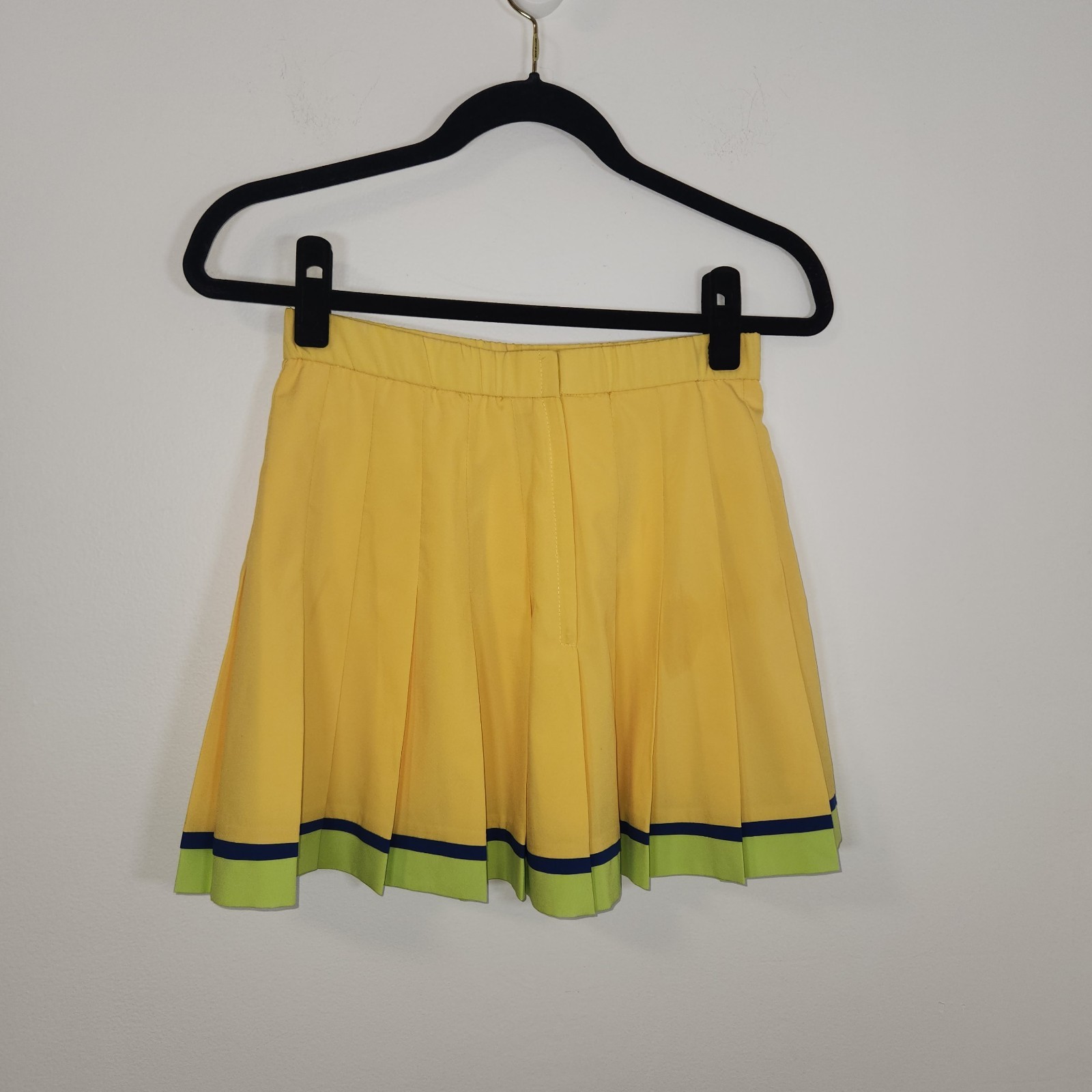 Vintage 80s Tennis Skirt Pickle Ball Yellow Preppy Golf Lily’s Beverly Hills (8)