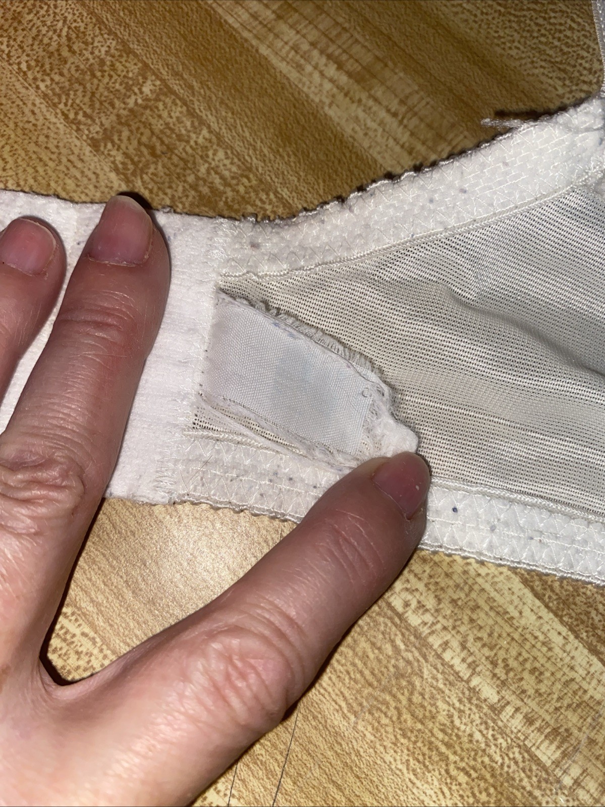 Vintage 60s White Bullet Bra 34D Back Closure Retro Underwire