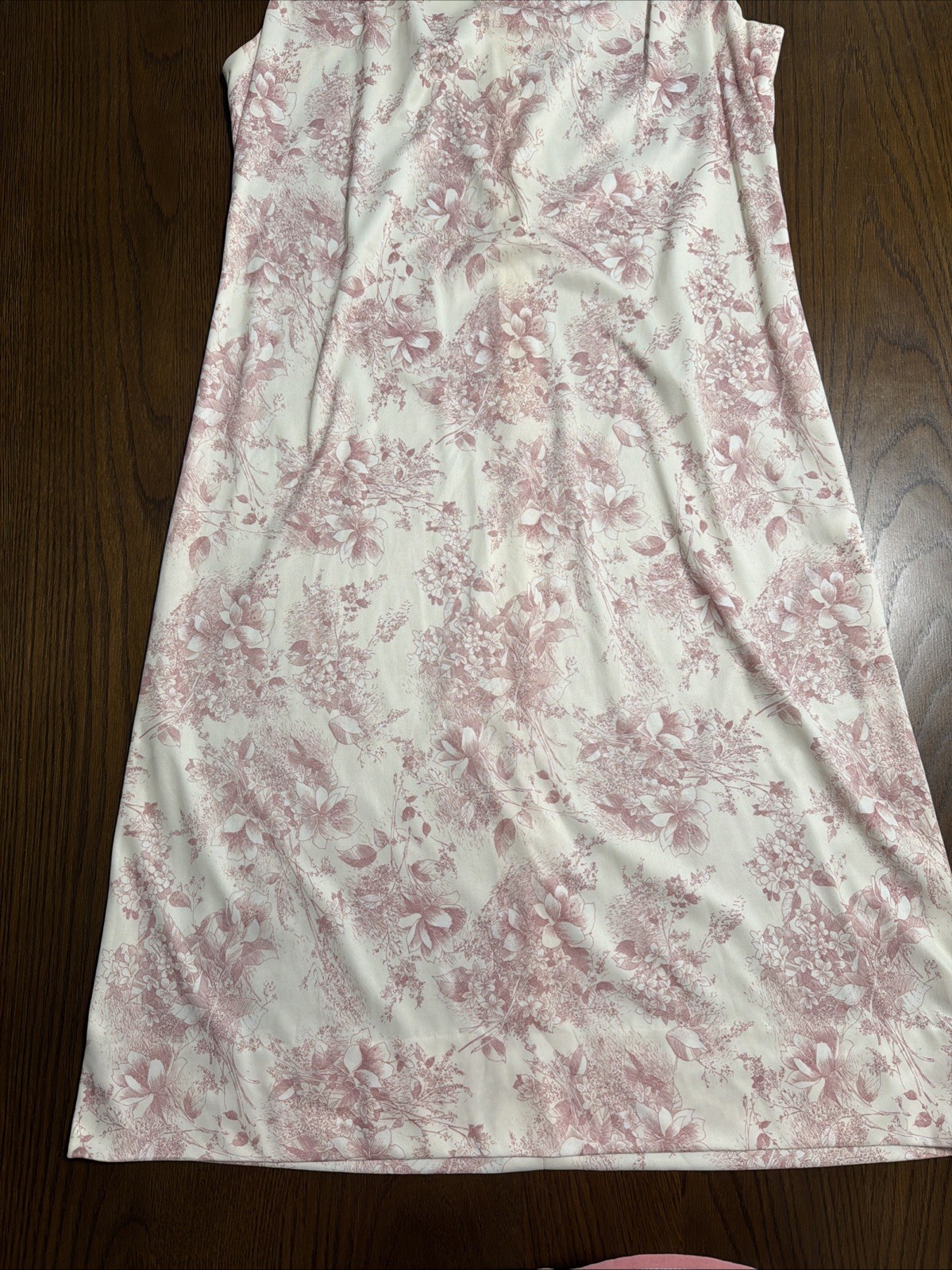 Vintage 1960’s Henry Lee Women’s Dress Cream & Pink, Modern Size 10/12