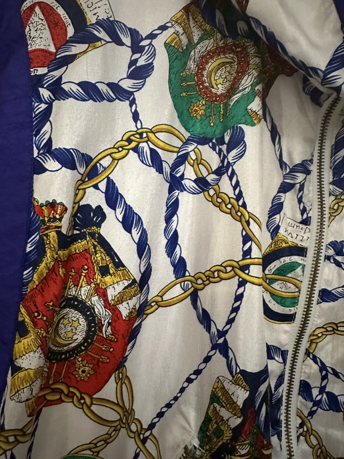 Vintage Lavon Colorful Nautical Pattern Windbreaker Suit