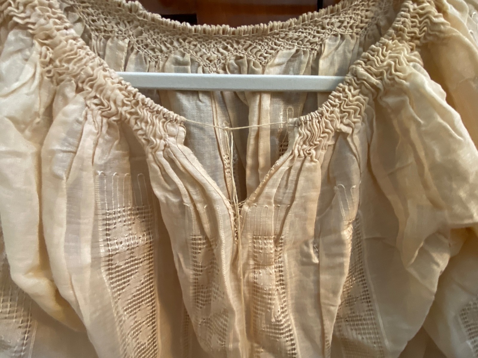 Antique Clothing Lot HANDMADE Peasant Blouses Baby Dress Apron Embroidered