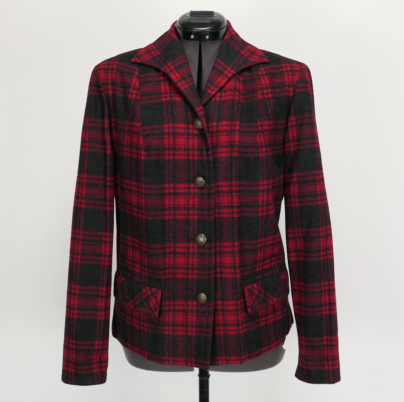 VTG Pendleton Traveller Buffalo Plaid Virgin Wool Shirt Jacket S/M True ’50s VTG
