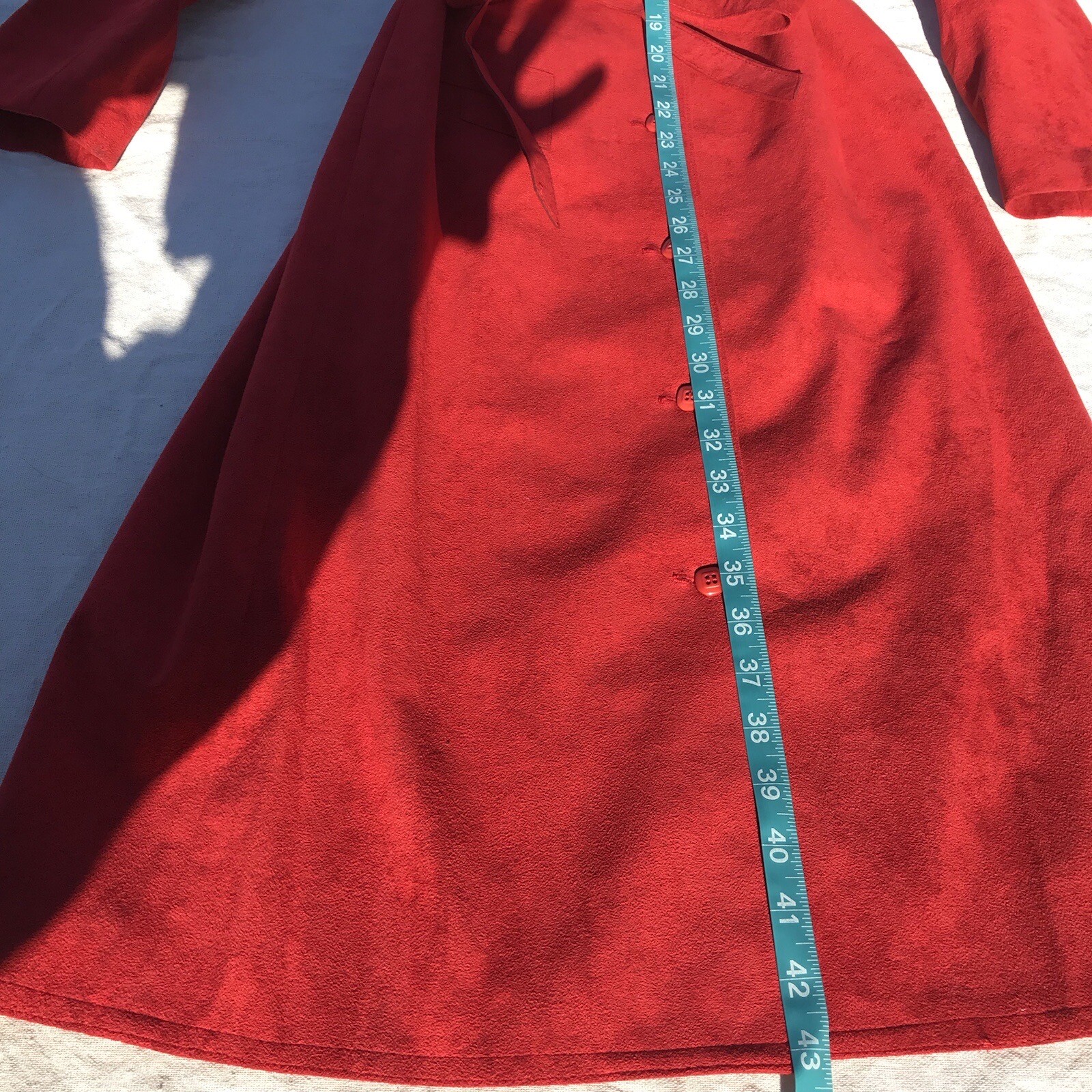Vtg 70s Button Down Faux Suede Polyester Blend Dress 4 Xs S Olympic Ca HTF MOD