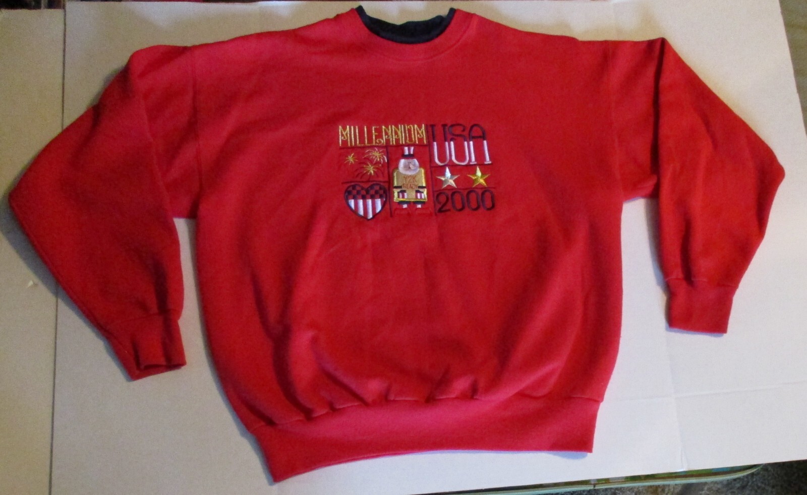 Vintage Y2K Millenium 2000 USA Womens Sweatshirt L Large M&C Energy Sportswear
