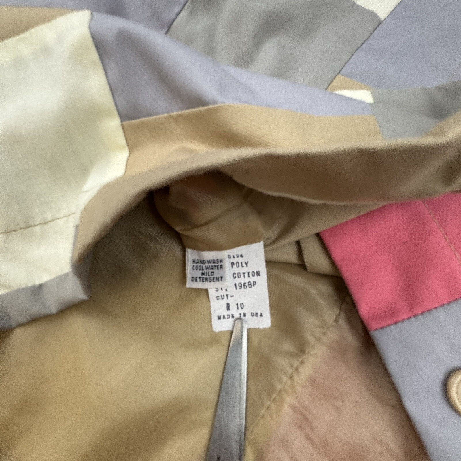 Marguerite Rubel Vintage 1980s Multicolor Pastel Bomber Jacket Patches Women 10