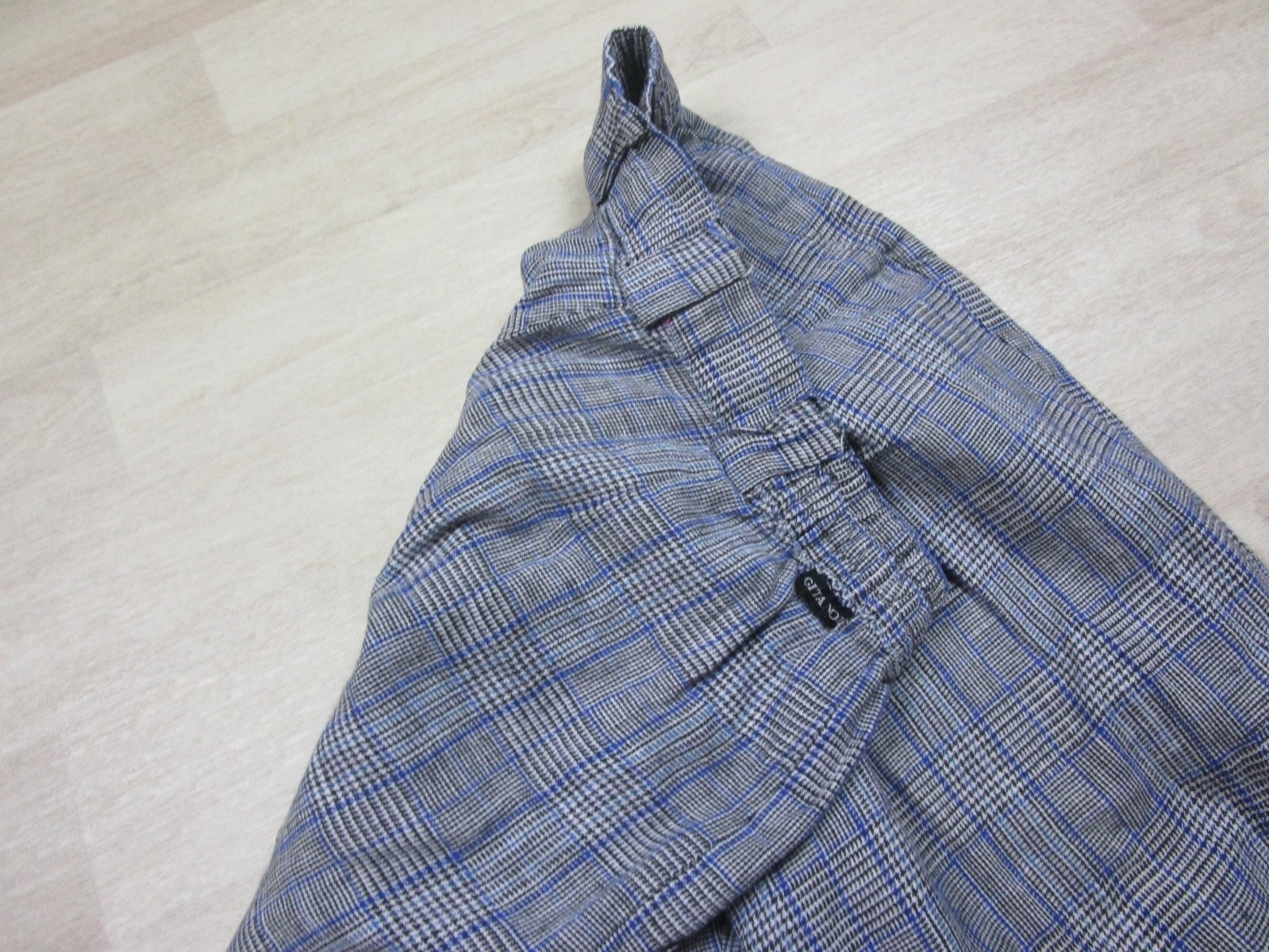 Vintage 80s Gitano Trousers Pants Womens (12) Plaid Pleated Pockets Preppy