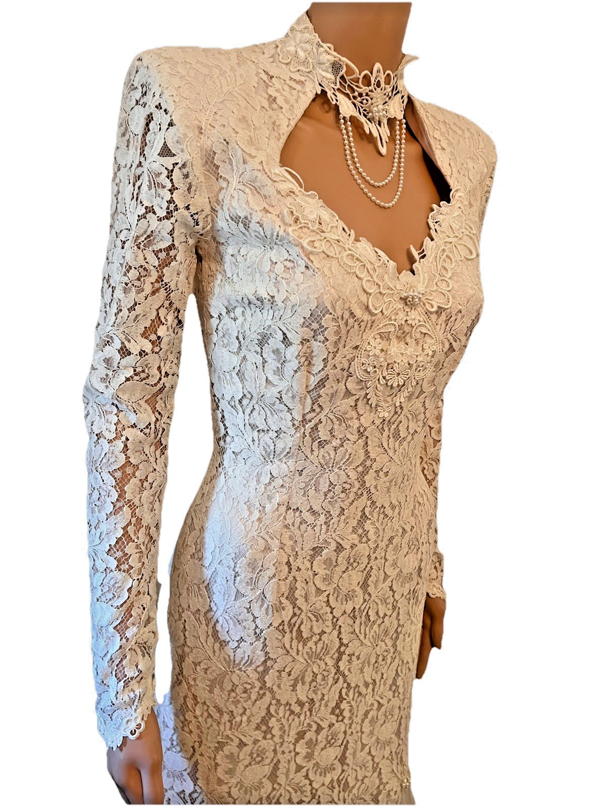 Gorgeous VTG 80s Susan Lane’s Country Elegance Cottagecore Lace Wedding Dress 6