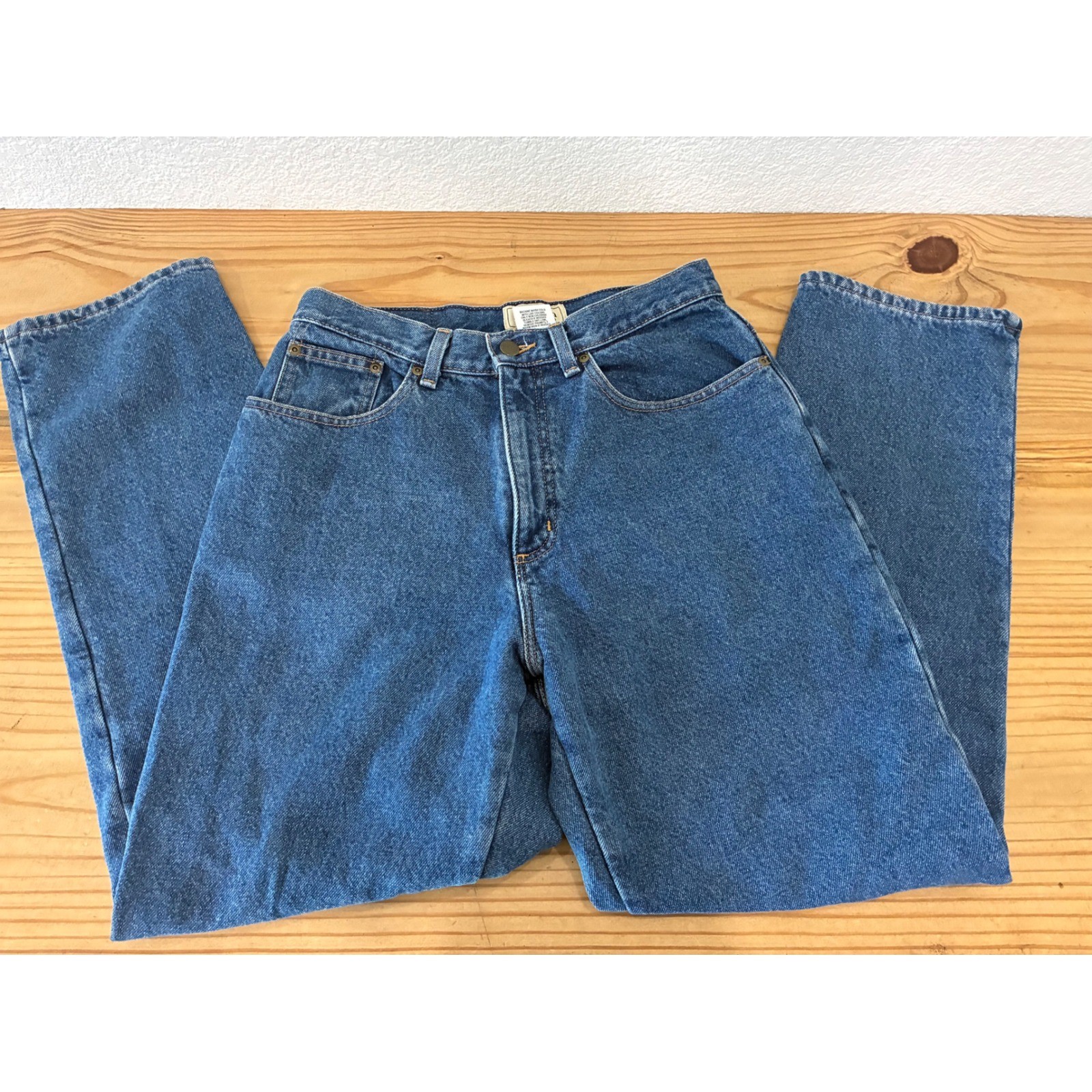 Vintage LL Bean Flannel Lined Jeans Women’s 10 Reg Relaxed Fit Blanket Lined