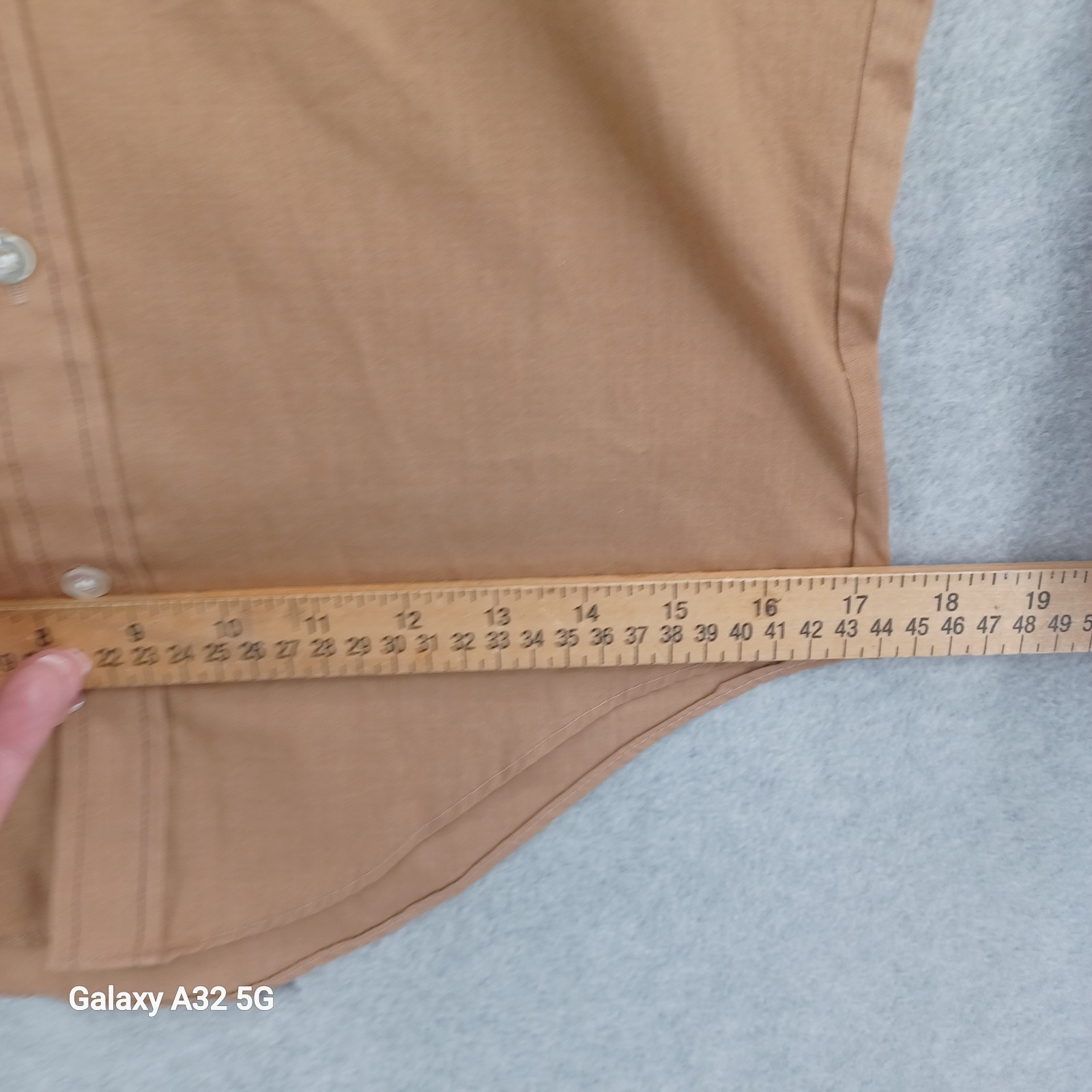 Vintage GoldenLine Perma Press Shirt Women Size 14 See Measurements Button 60s