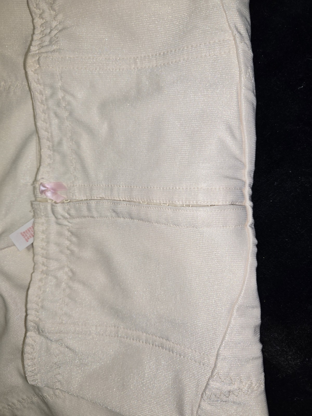 Vintage SlimLook SMOOTHIE Ivory PANTY GIRDLE Size X Large Lace Boning Stays 2738