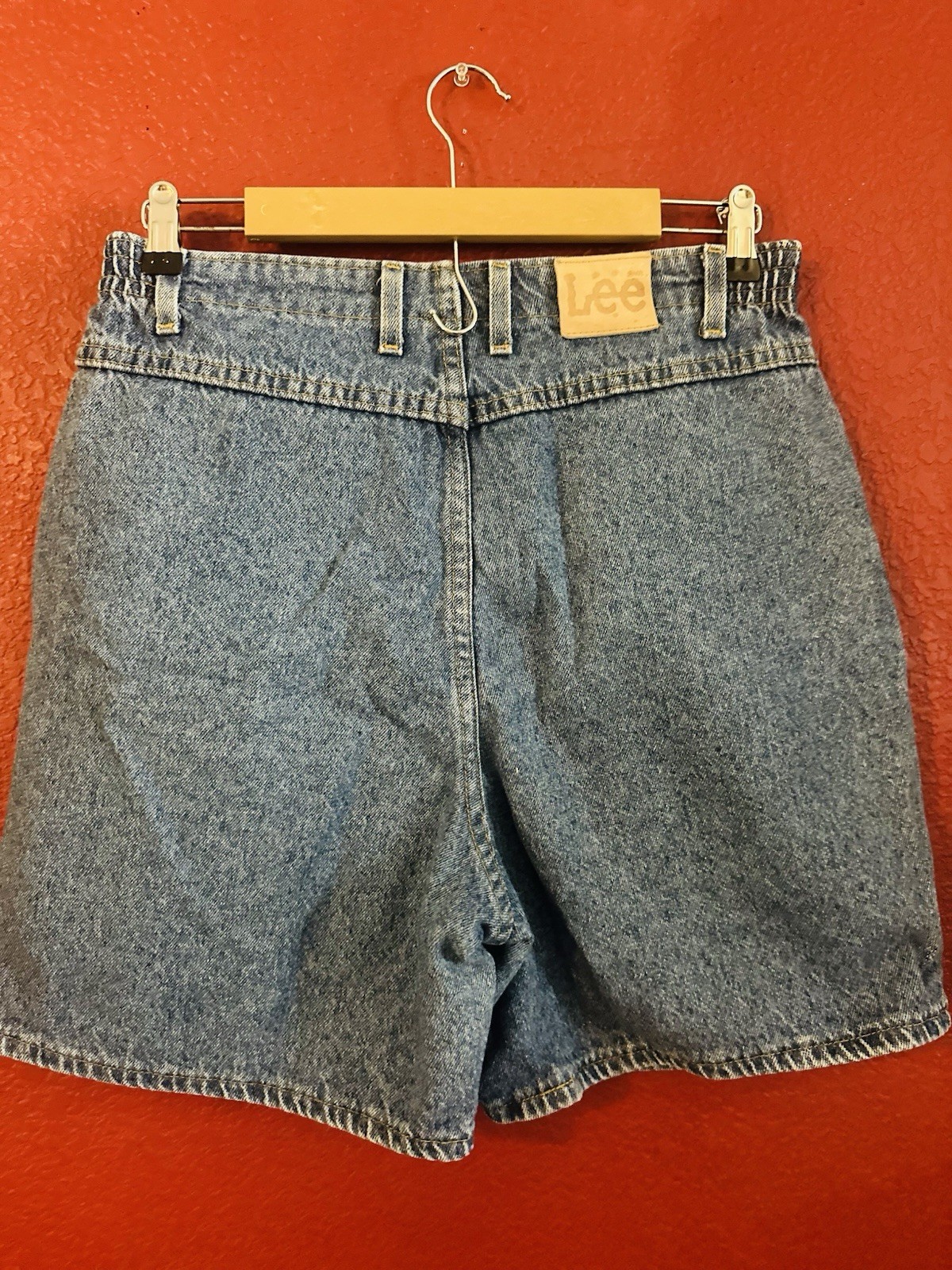 90’s Lee Women’s Blue Denim Wash Shorts Cotton Size 12