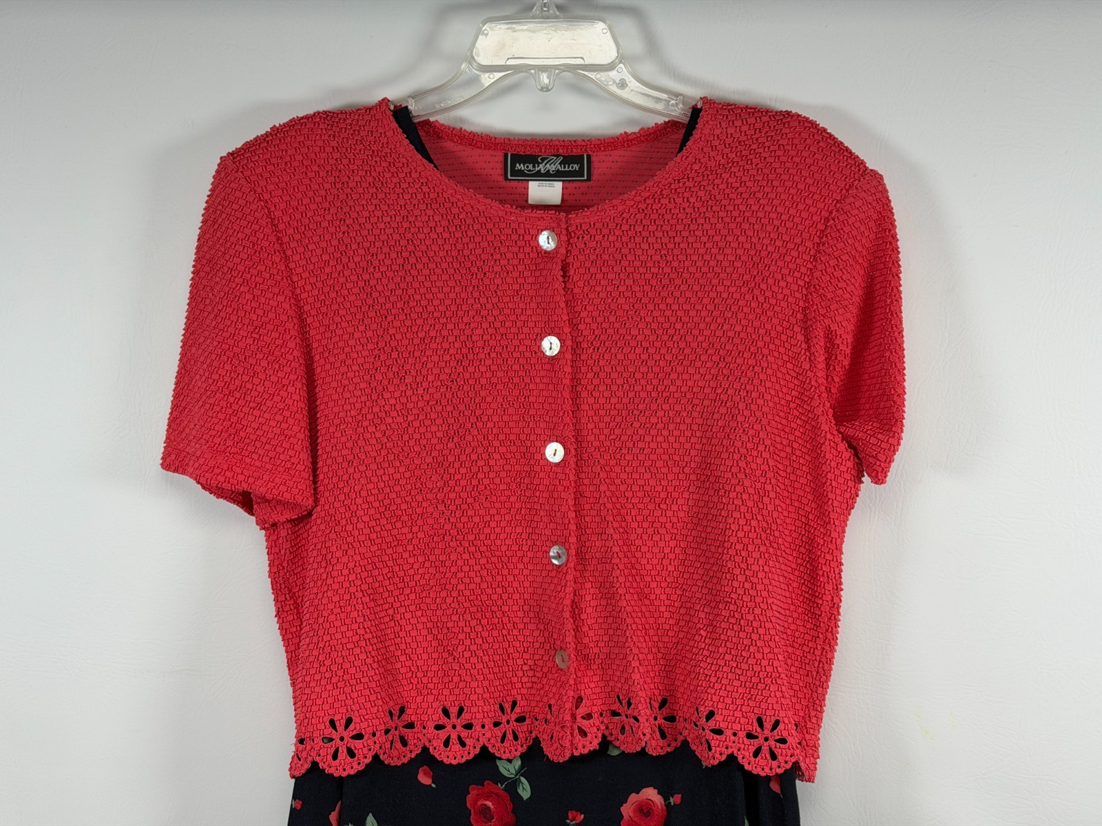 2 pc Molly Malloy Sleeveless Dress with Bolero Knit Top Sweater Jacket Size 12