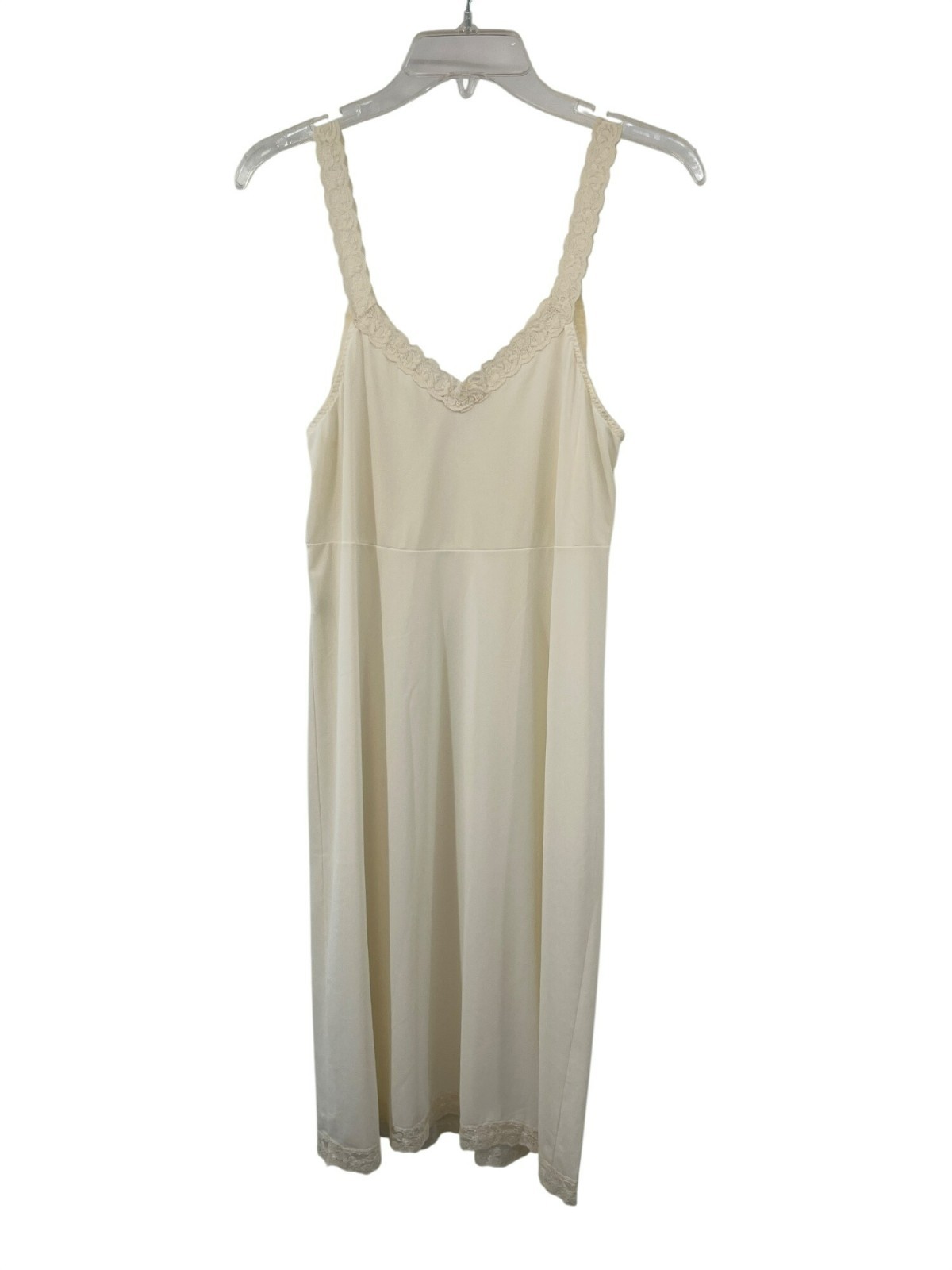 Vintage 90s Cabernet Ivory Slip Dress Womens 38 24″ Used