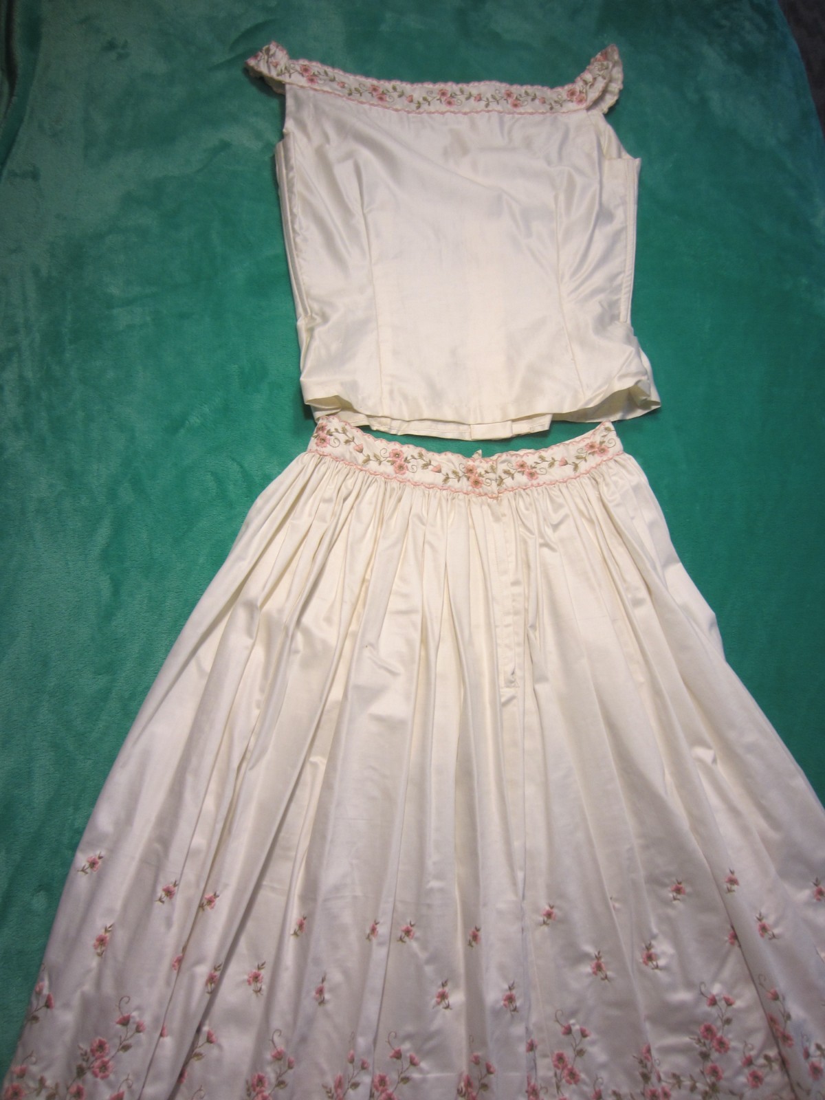 VTG~Sleeveless Top/Button Down Front w/ Flowing Swing Skirt~Small~CABANA Sportsw