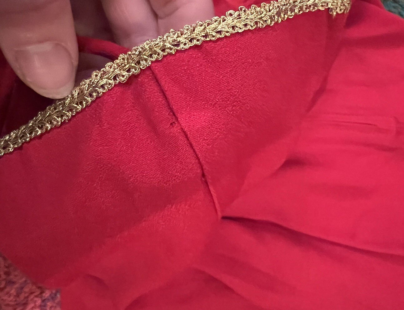 Vintage 90s Red Maxi Dress Circus Burlesque Old Hollywood Prom Moulin Rouge SZ10