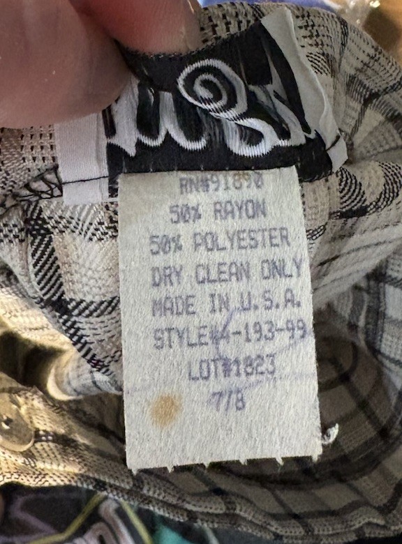 Vintage 90s Juniors 7/8 Tan Plaid Pleated Mini Skirt Buckle Clueless Schoolgirl
