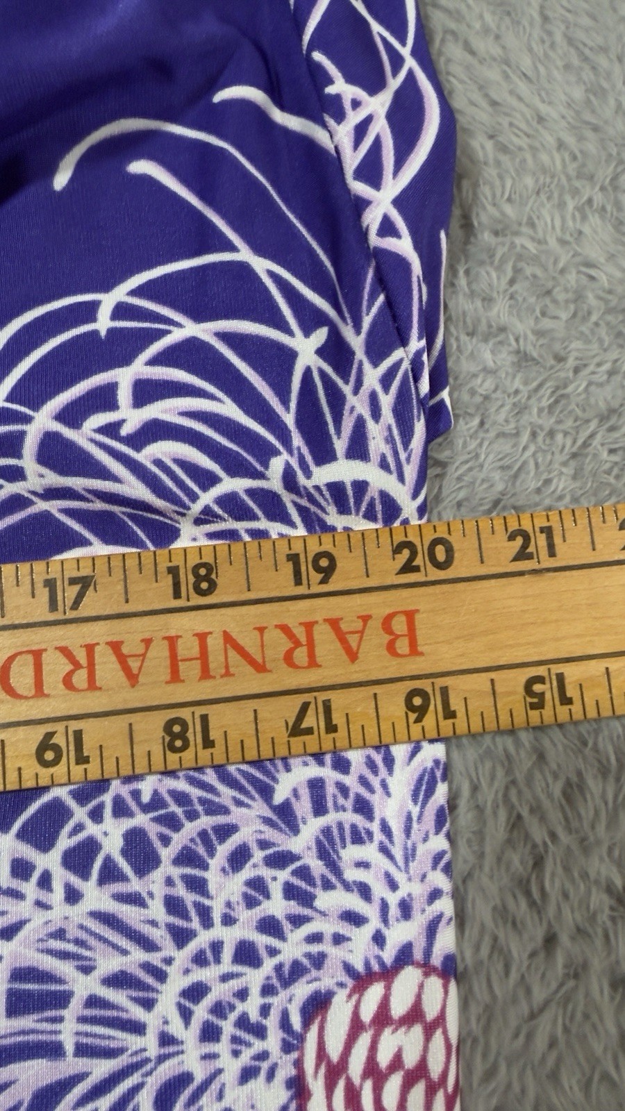 Vintage Liberty House By Kyomi Hawaii Maxi Dress M Purple w Frog Button Closures