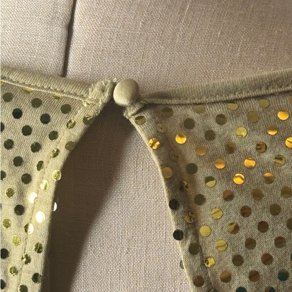 Express, Gold Foiled Dot Vintage Dress. Size Small. Great Condition. Holiday