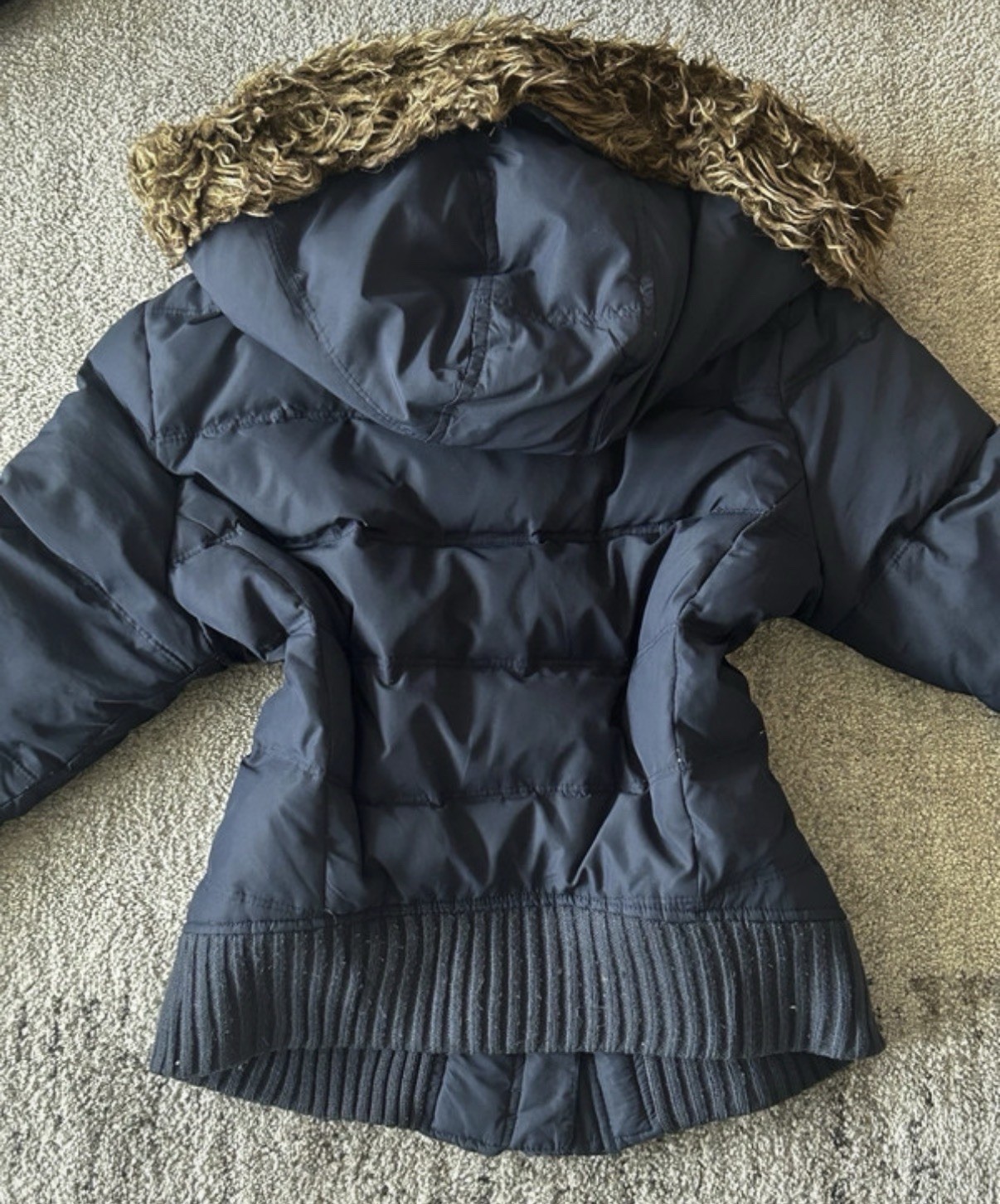 abercrombie and fitch vintage fur jacket size s