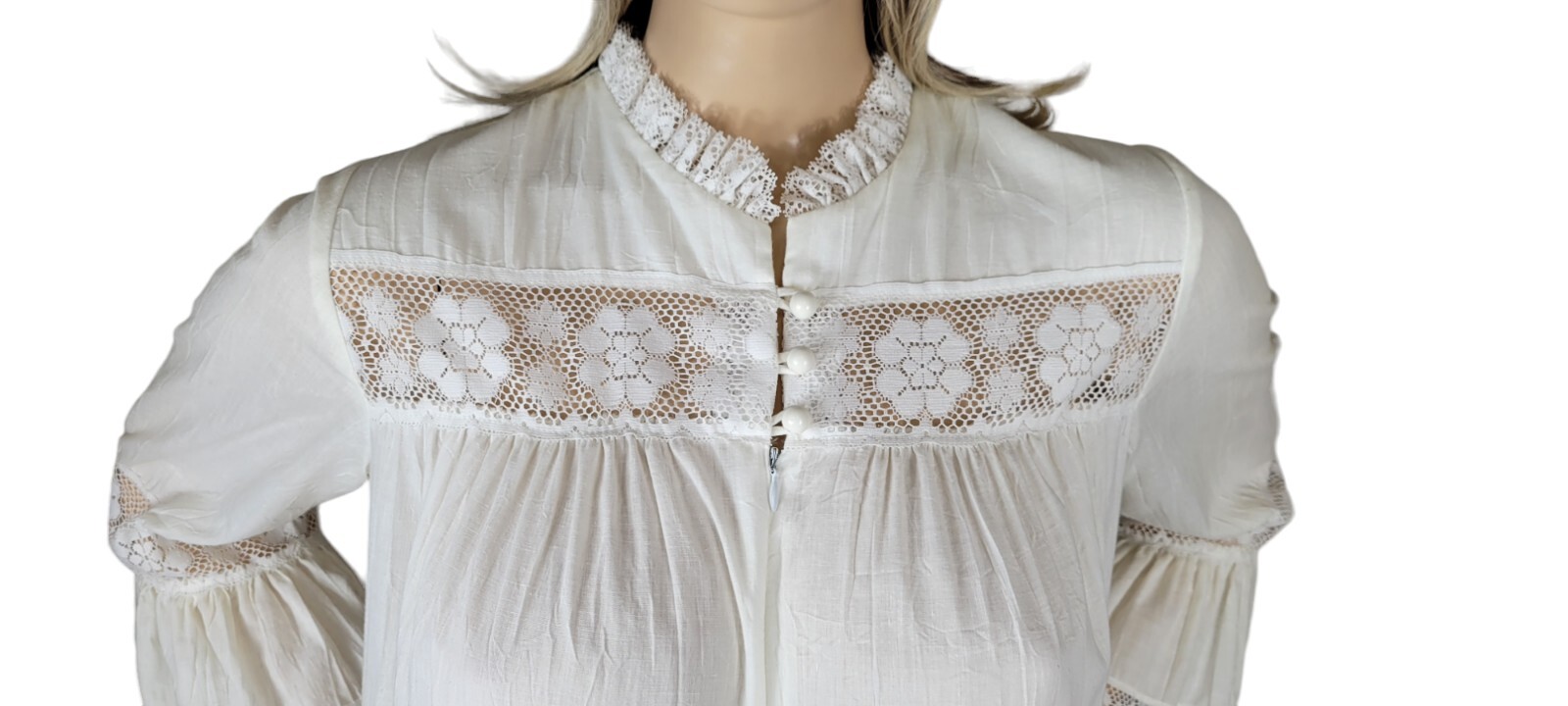 Vtg 70’s David Brown California Brownstone Studio Prairie Boho Cottagecore Dress
