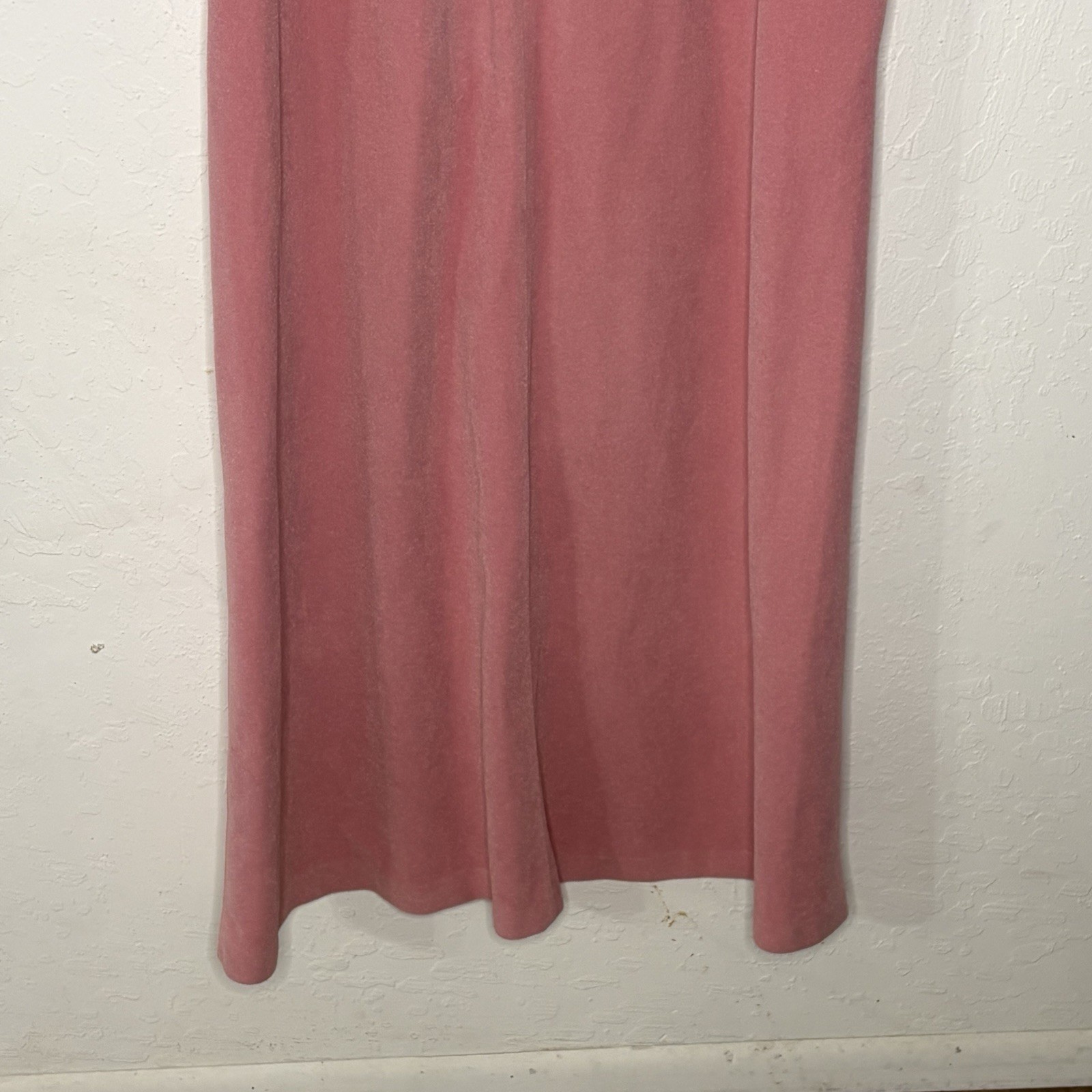 Vtg Vanity Fair Sz S Dacron Polyester Robe Pink Zipper Lounger Pocket Grannycore