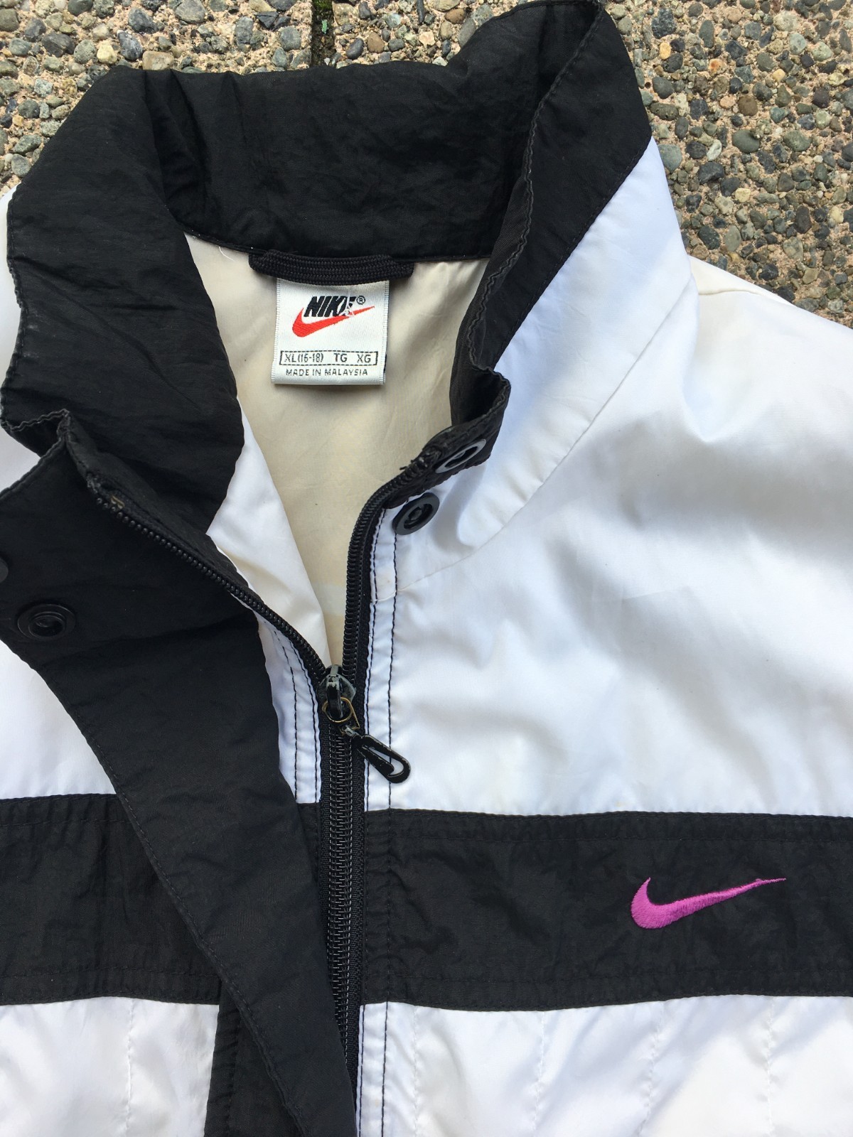 Vtg 90s Nike Jacket Women’s Windbreaker Size XL 16-18 Color Block