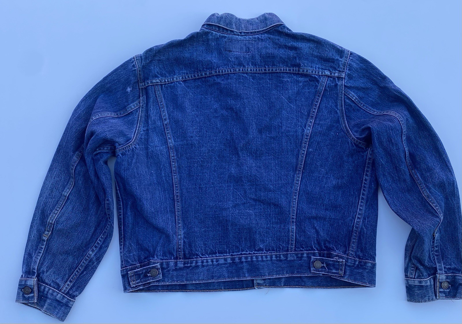 1970’s AUTHENTIC LEVI’s SMALL “e” VINTAGE INDIGO DENIM JACKET SIZE 46