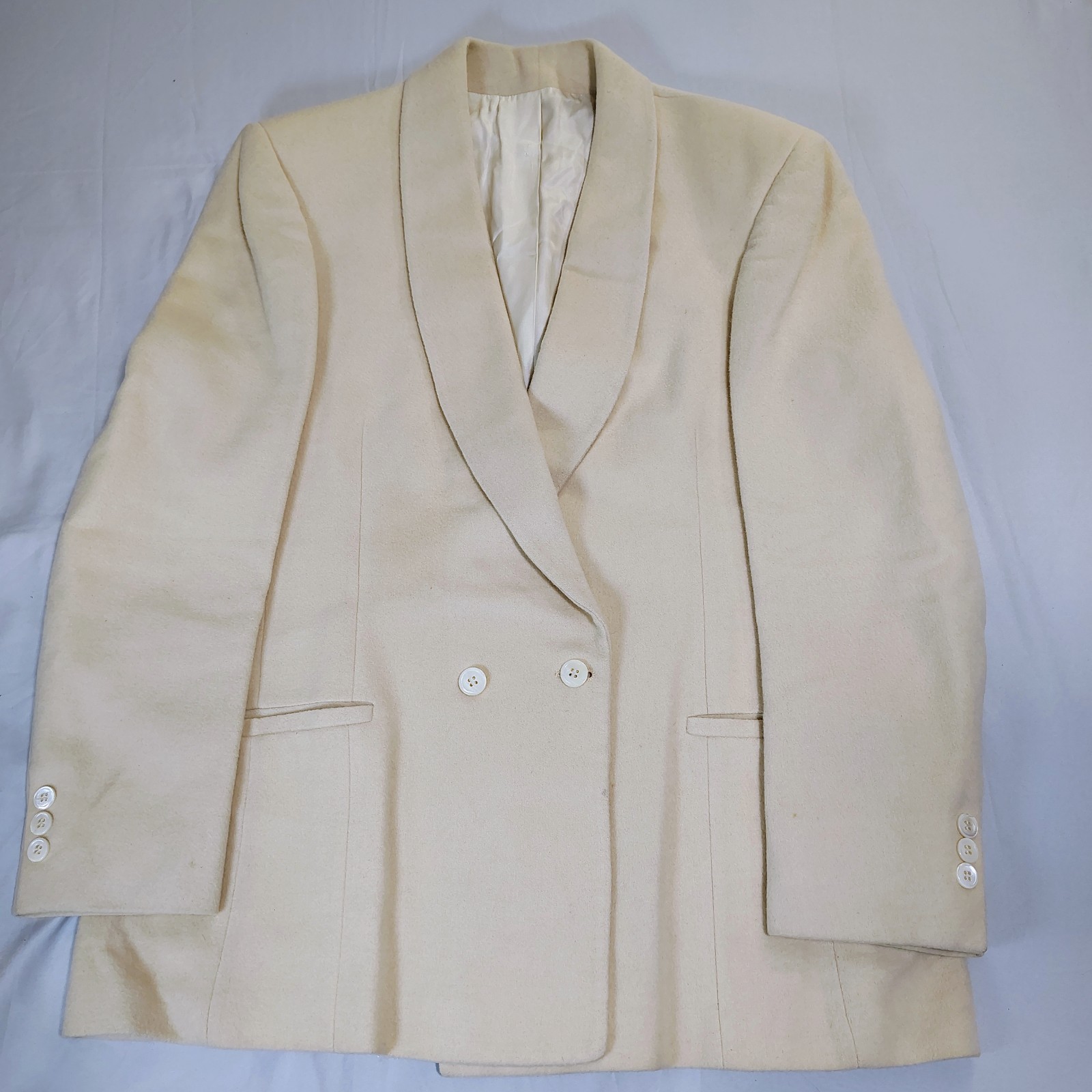 Vintage Barrie Pace Ltd Beige Camel Hair Blazer Size 14 Quiet Luxury Old Money