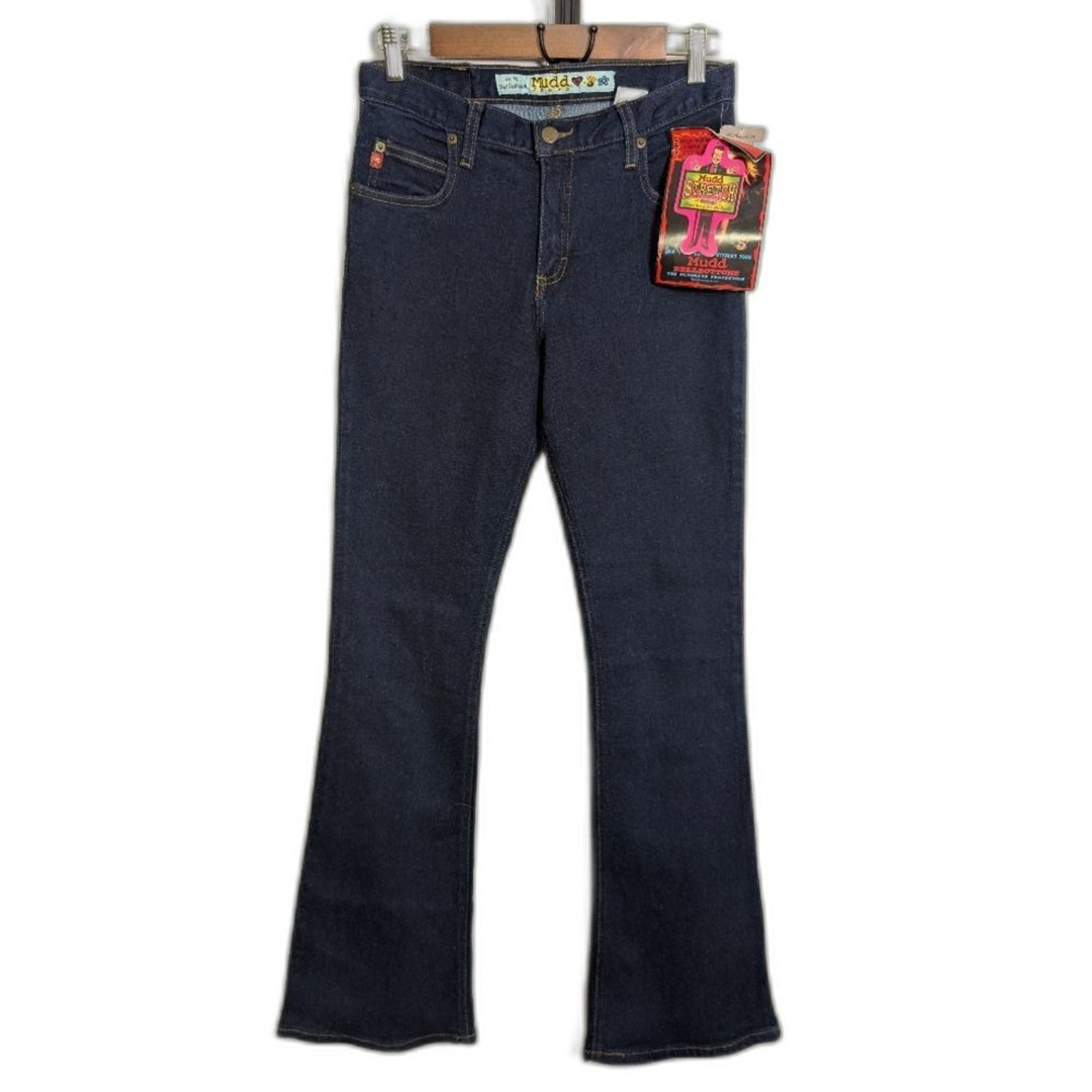 Vintage Mudd Flare Jeans NWT 90’s Y2K Dark Wash Size 7
