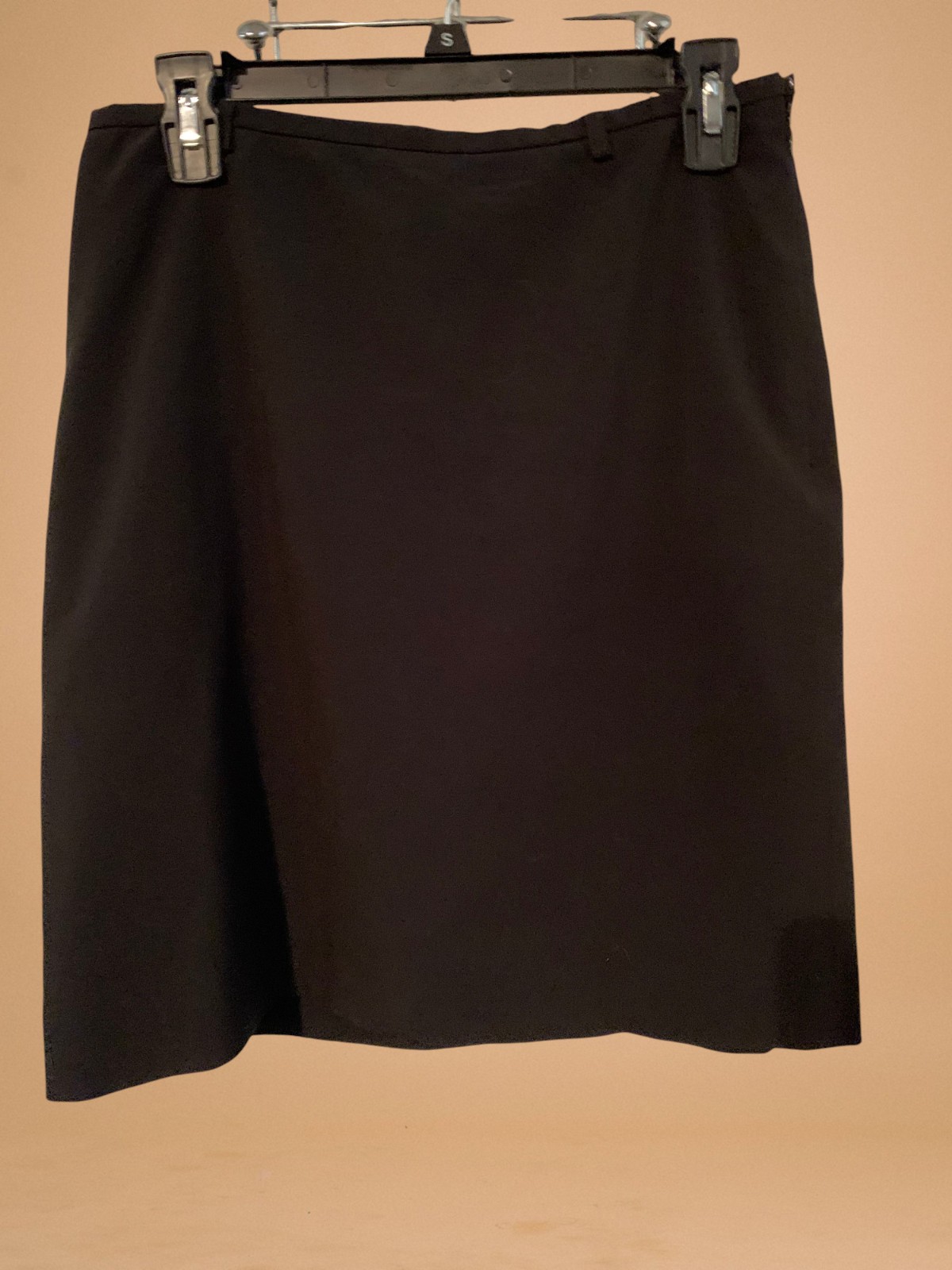 Vintage 90’s Ann Taylor Stretch Ladies Size 8 Solid Black Lined Dress Skirt