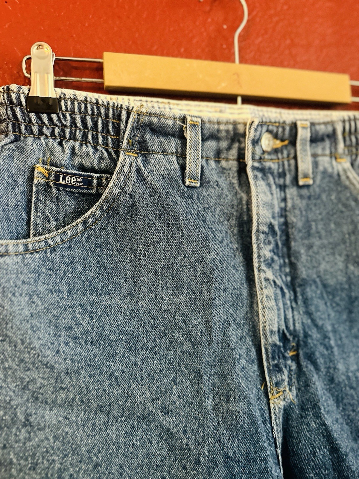 90’s Lee Women’s Blue Denim Wash Shorts Cotton Size 12