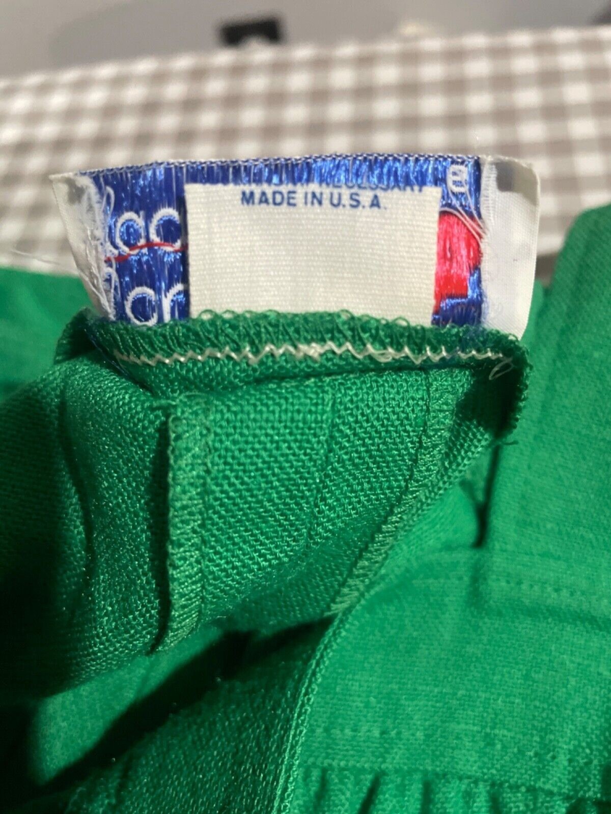 Vintage Women’s Green Sleeveless Dress size 6 Button Up on the Side Square Neck
