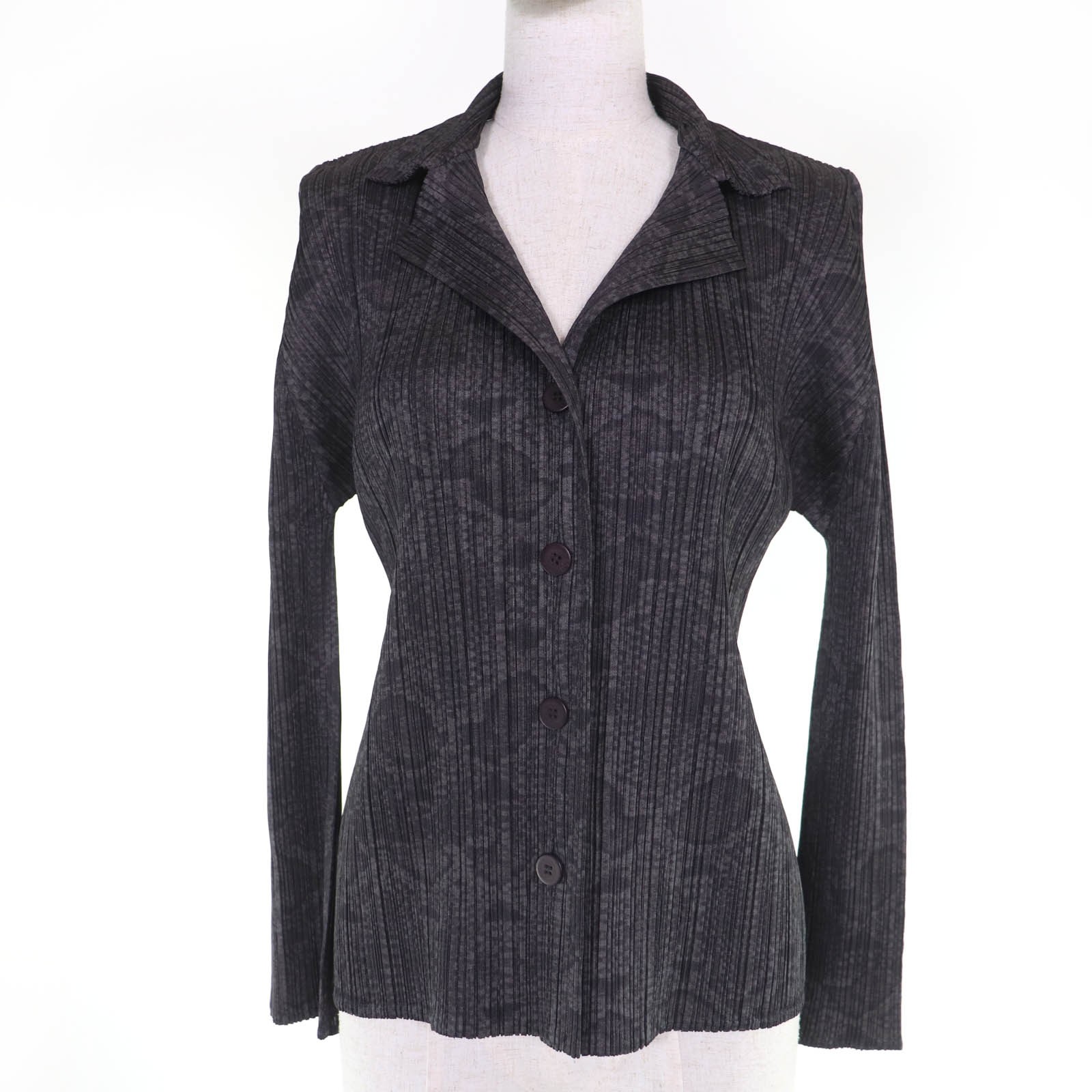Issey Miyake Pleats Please Issey Miyake Pleated Long Sleeve Shirt – DUTY FREE
