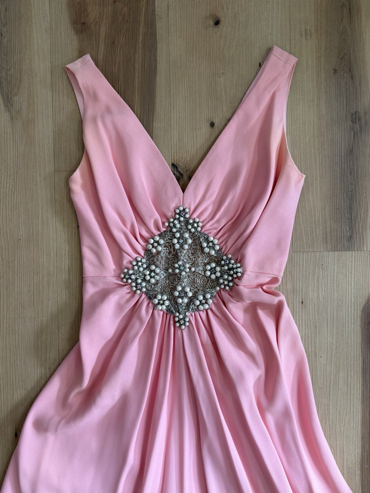 Vintage Mike Benet Pink Peach Formal 12