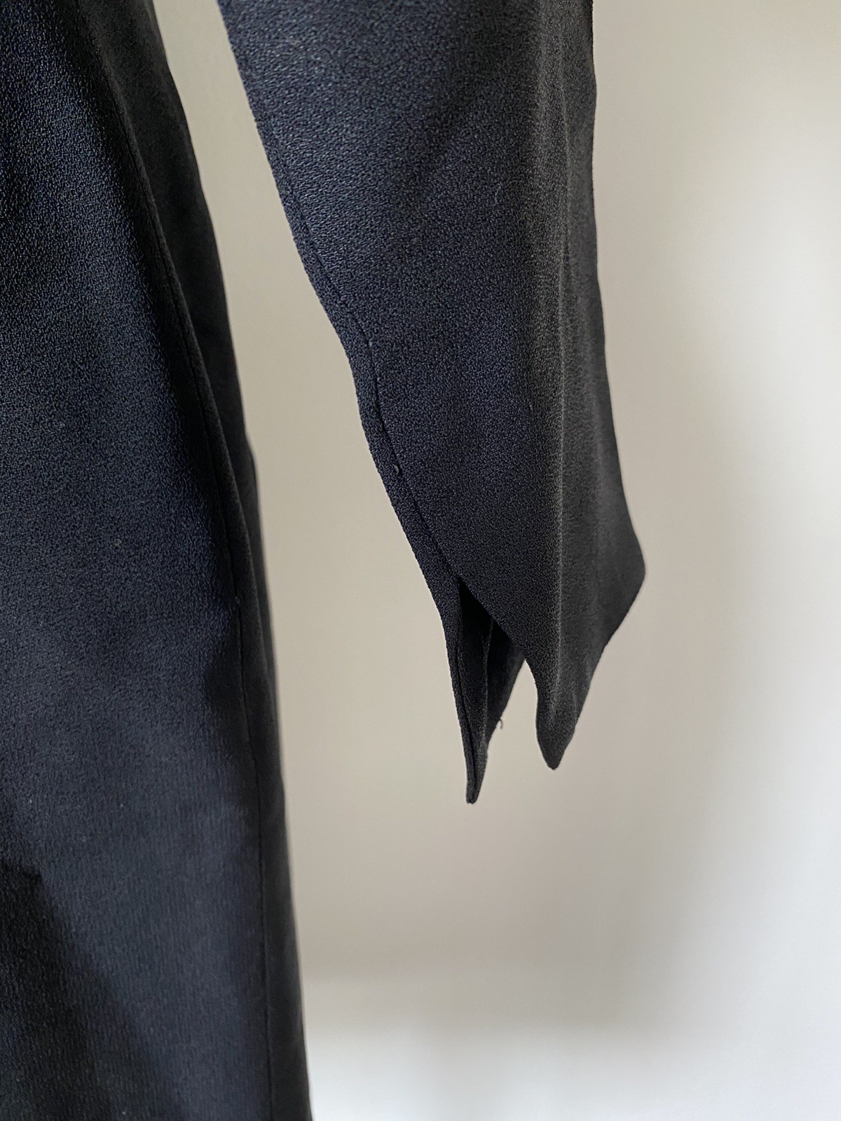60,s Orig Lilli Diamond Classy Black Crepe Sheath.36”B,28W38”H