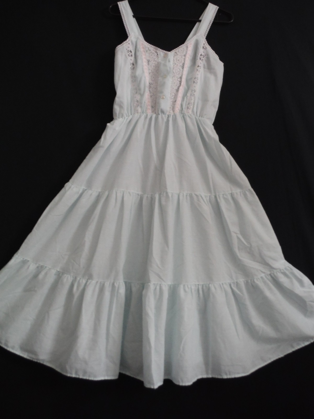 Vtg 80s SOFT MOMENTS Rare Cottagecore Beautiful Feminine Nightgown Soft Cotton M