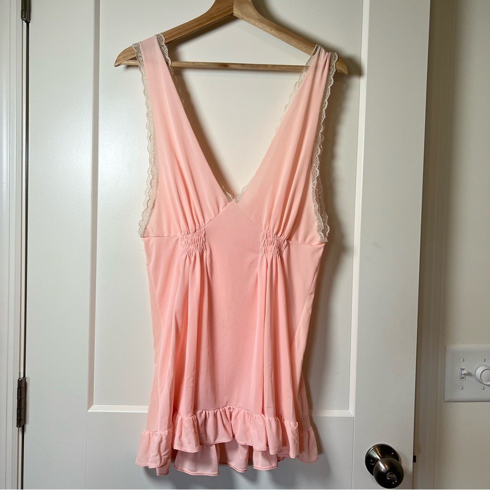 Vintage 80-90s Soft Pink Lace Night Lingerie Dress – Sabrina Carpenter Style