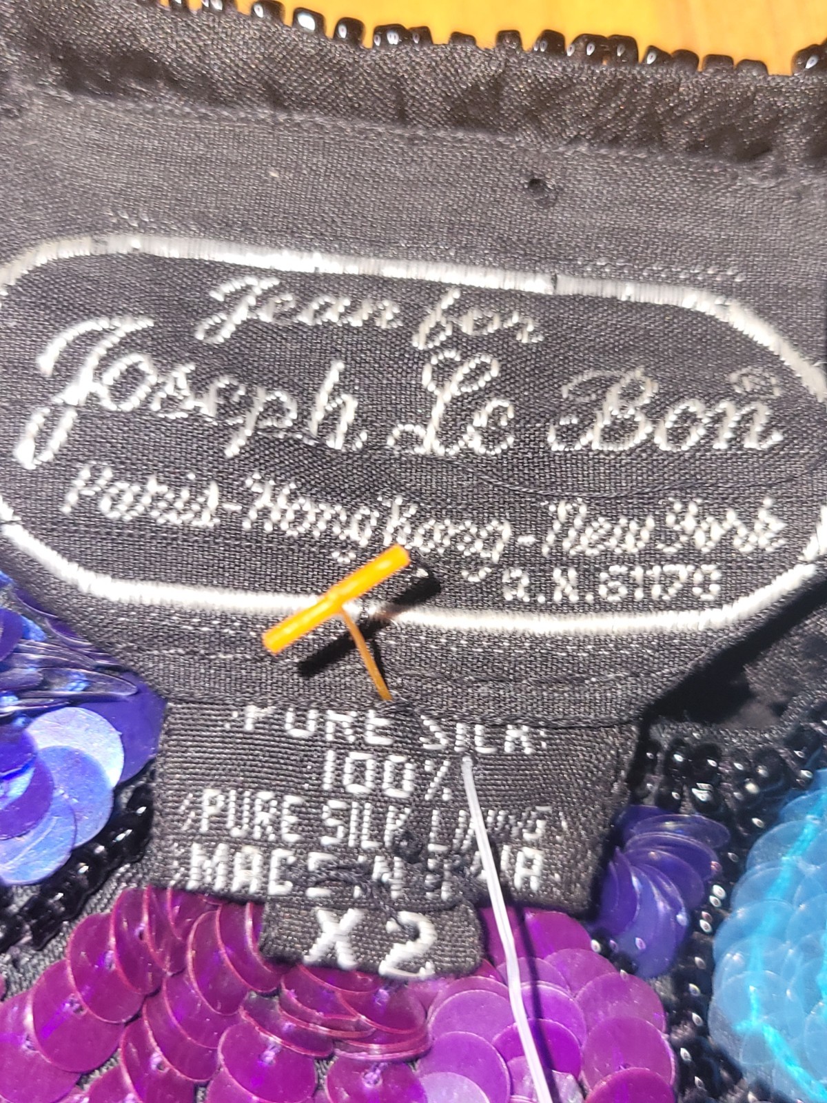 NWT Vintage 1980’s Jean For Joeseph Le Bon Sequined Blouse