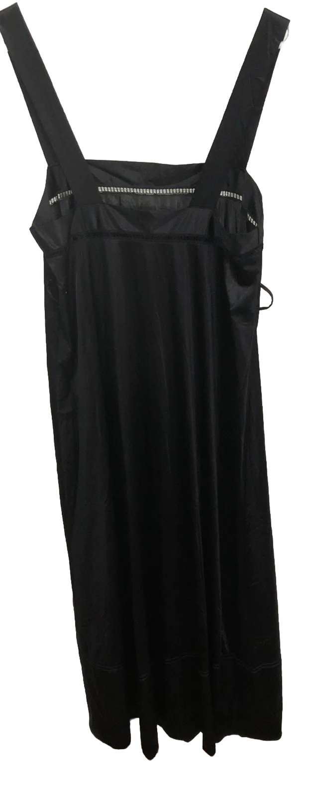 Vassarette Full Slip Sz34 Black Vintage Lingerie Classic Nightgown Lounge Wear