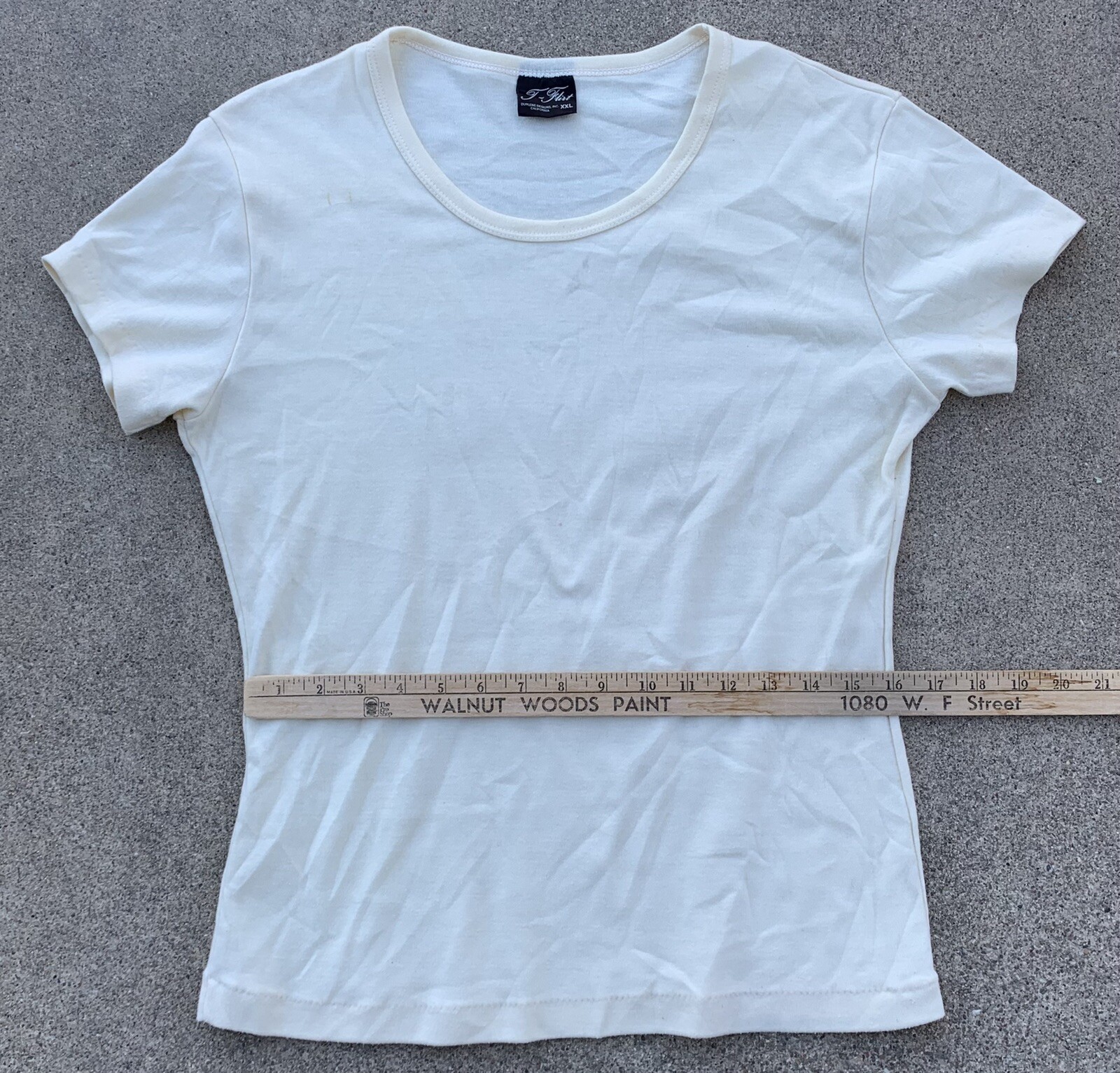 vintage Billie Danville California iron on lettering t shirt T Flirt XXL 1980s