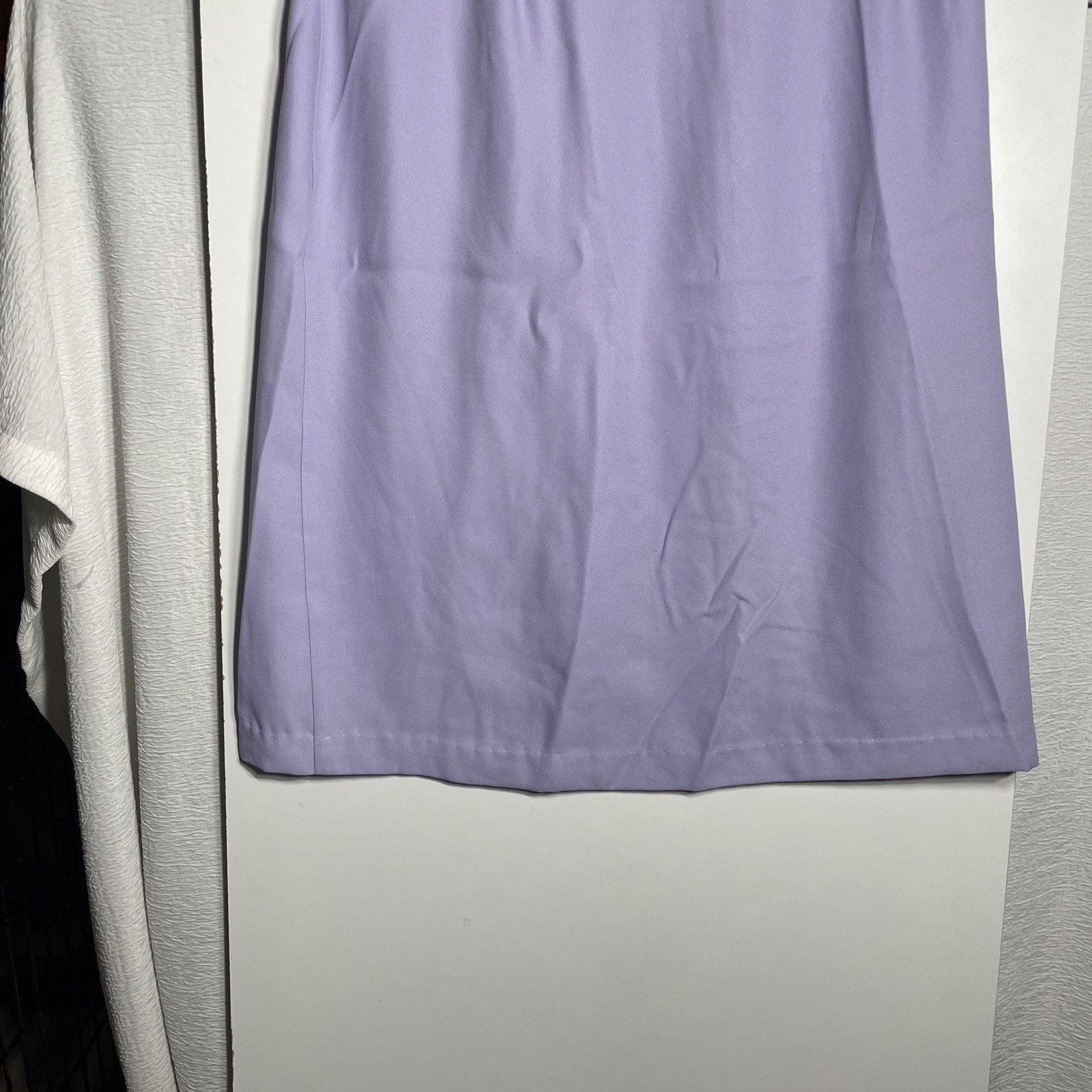 Purple Knee Length /w Elastic Stretch Waistband And Zipper Size 2X Large