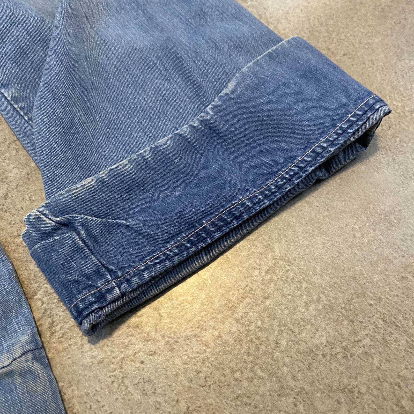 Vintage 80s Hands Off Flare Bell Bottom Jeans 33 X 30 True Vintage Boho Indie