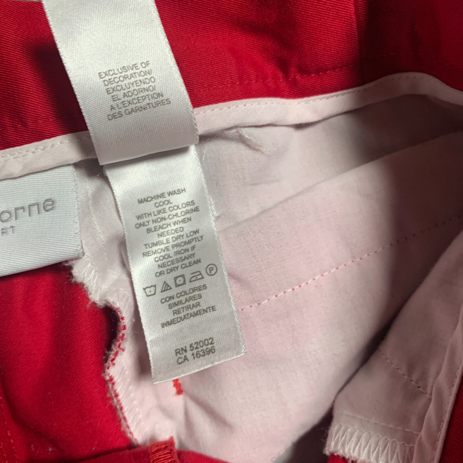 Vintage Liz Claiborne Lizsport Pants Women 4 Red Capri Pockets