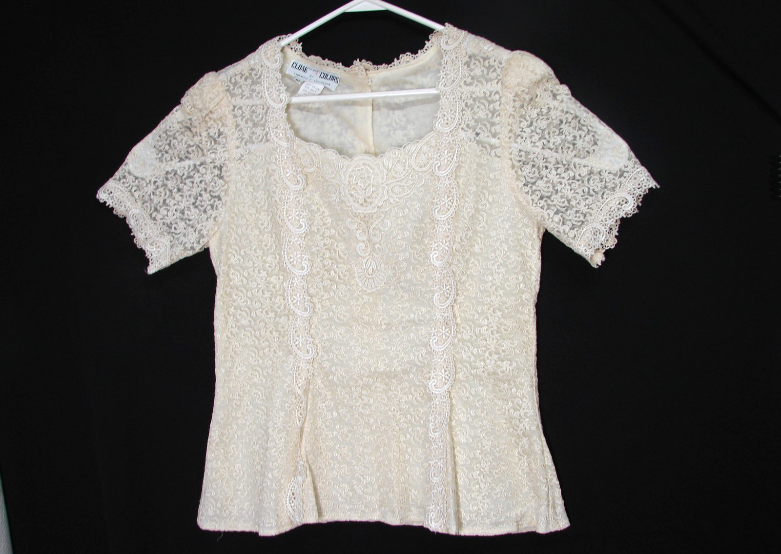 Vtg Cloak Of Many Colors Liberty Lucrezia Lace Blouse Top Victorian Prairie 10