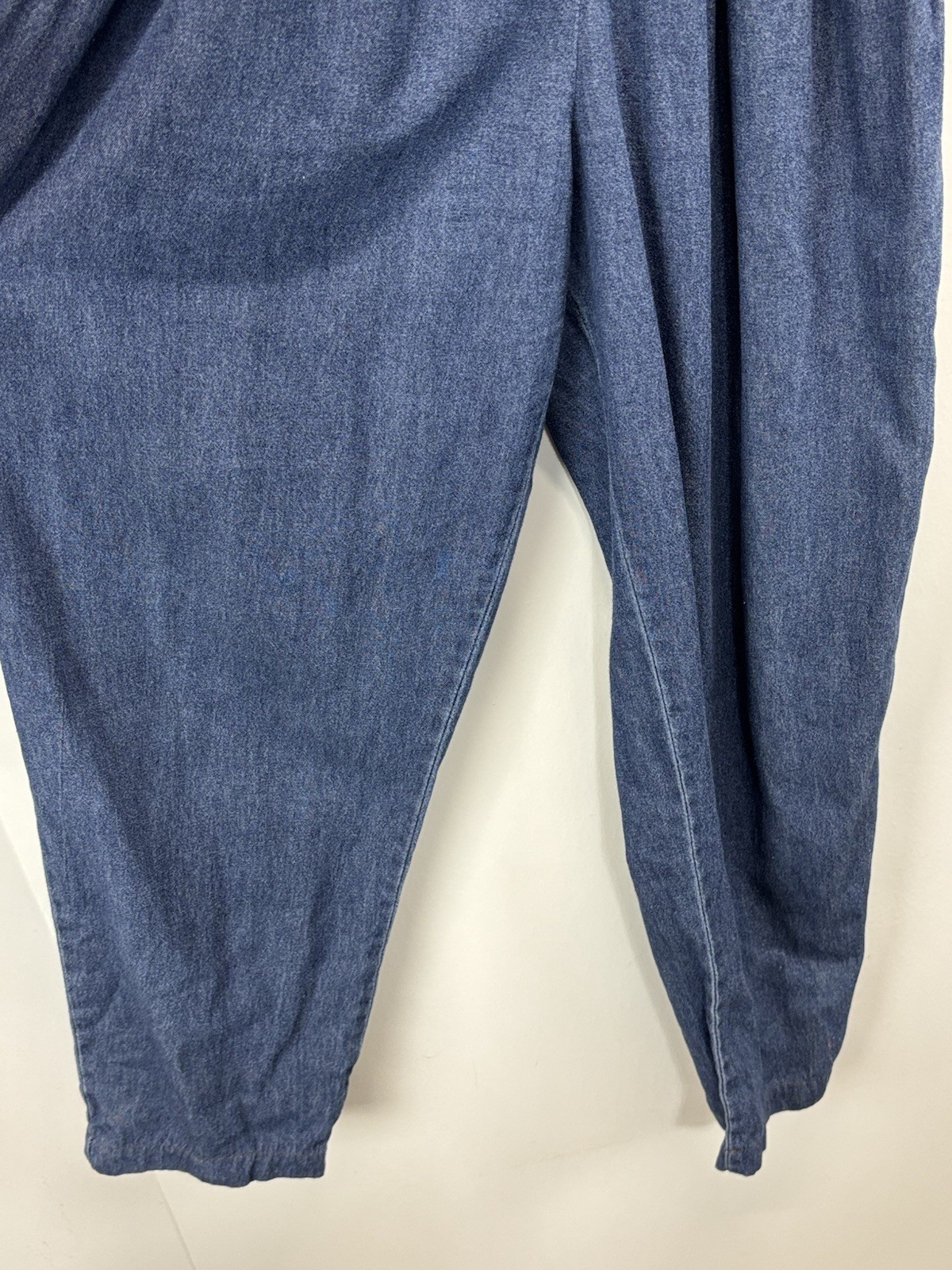 Vtg Cache Denim One Piece Jumpsuit Women’s 10 Blue Studded Trim 80s Made USA