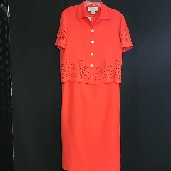 Vintage Sarah Elizabeth Eyelet Dress & Jacket Set