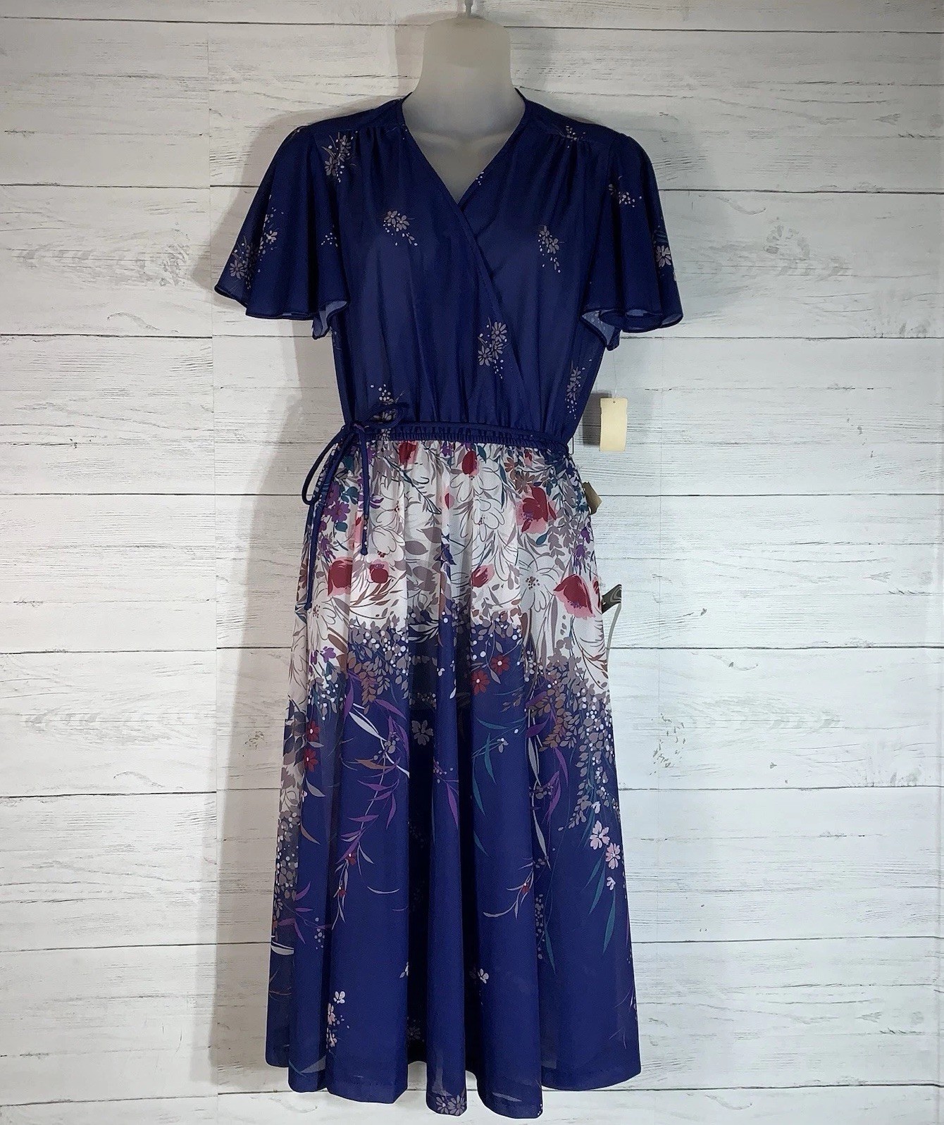 NWT Vintage Susan Page by Lady Page inc. floral dress size 12 juniors